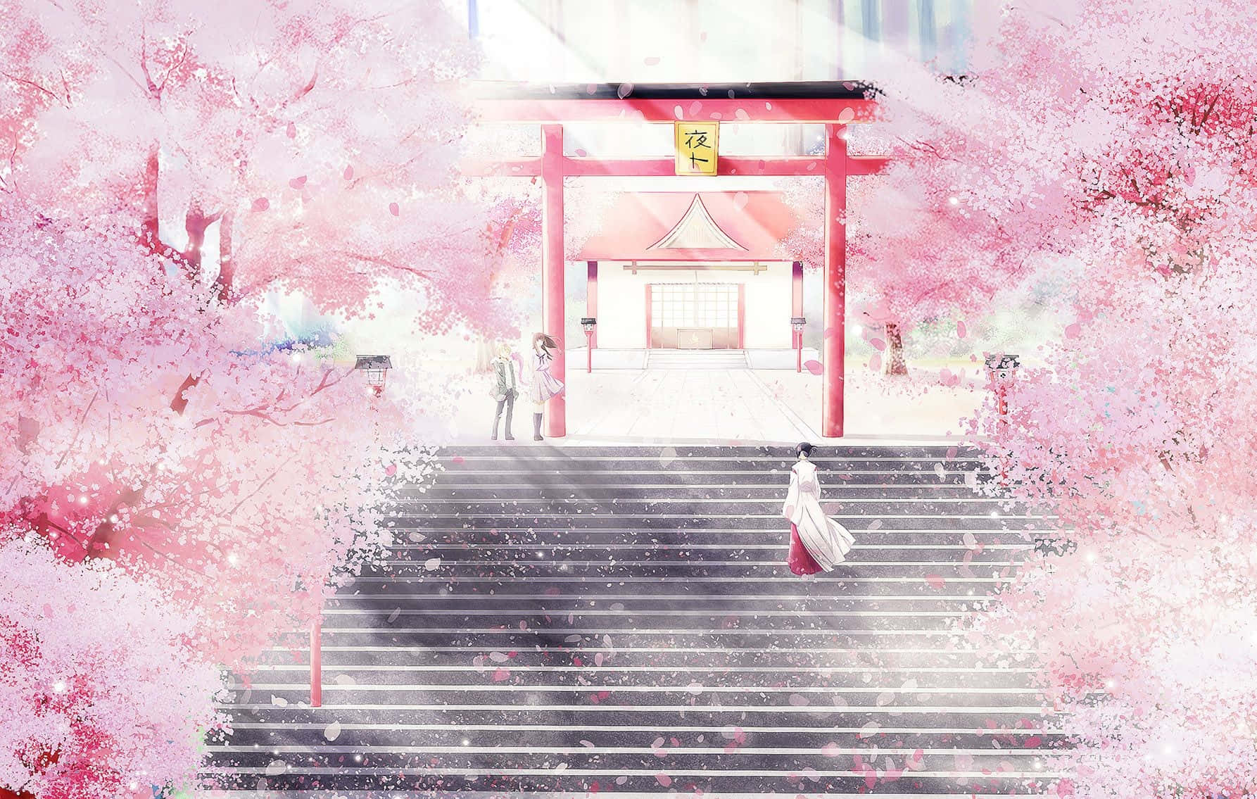 Picha za Pink Anime Aesthetic Picha ya Ukuta