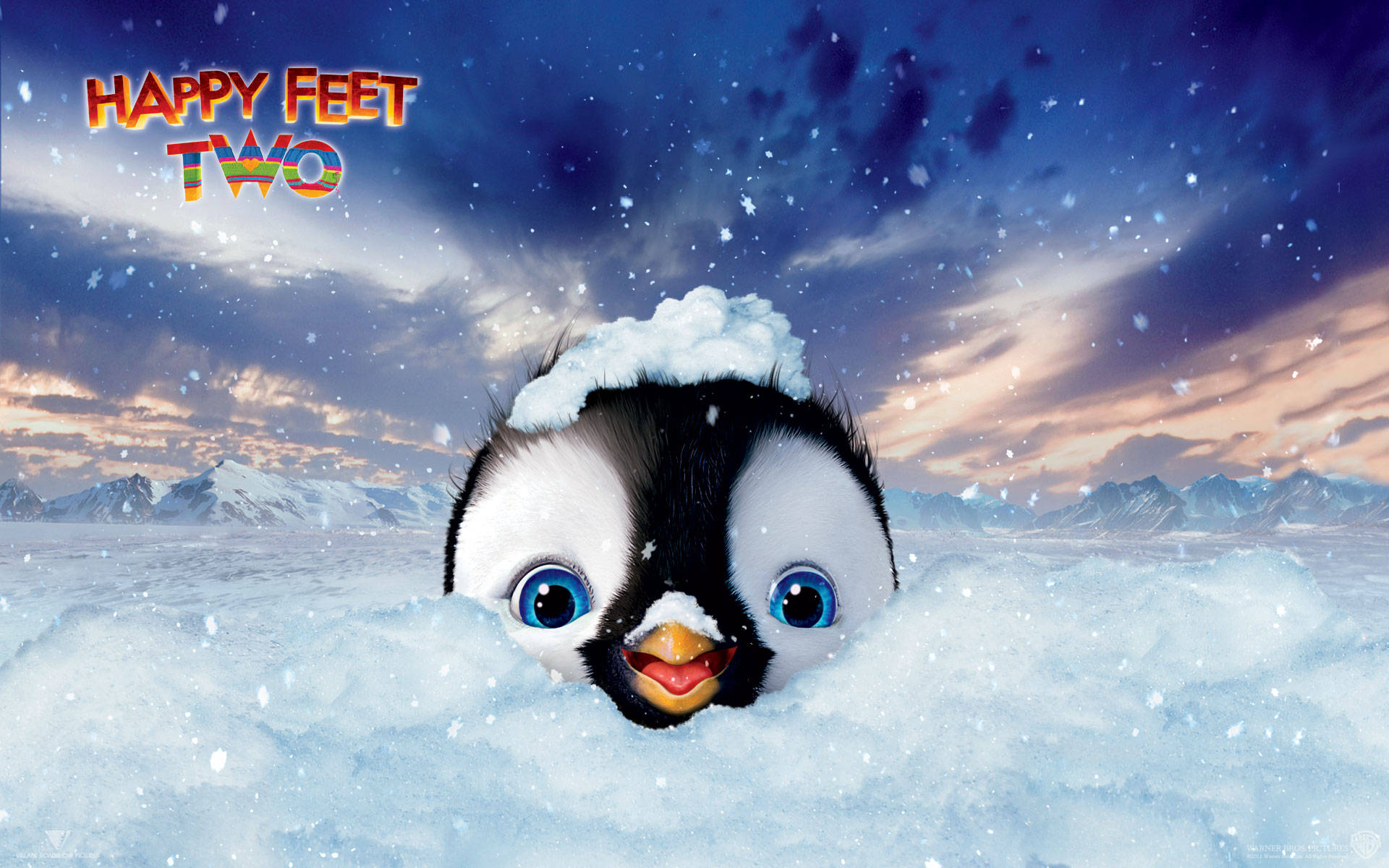 picha za ukuta za happy feet mbili Picha ya Ukuta