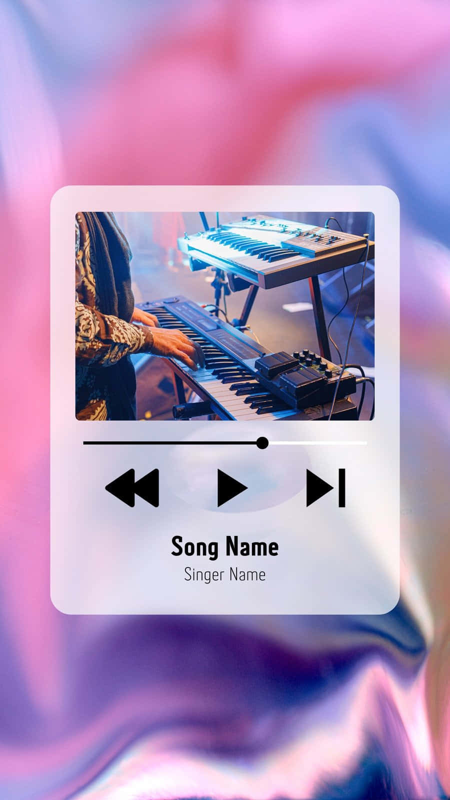 Picha za Wimbo kwenye Skrini ya Kufuli ya Spotify Picha ya Ukuta