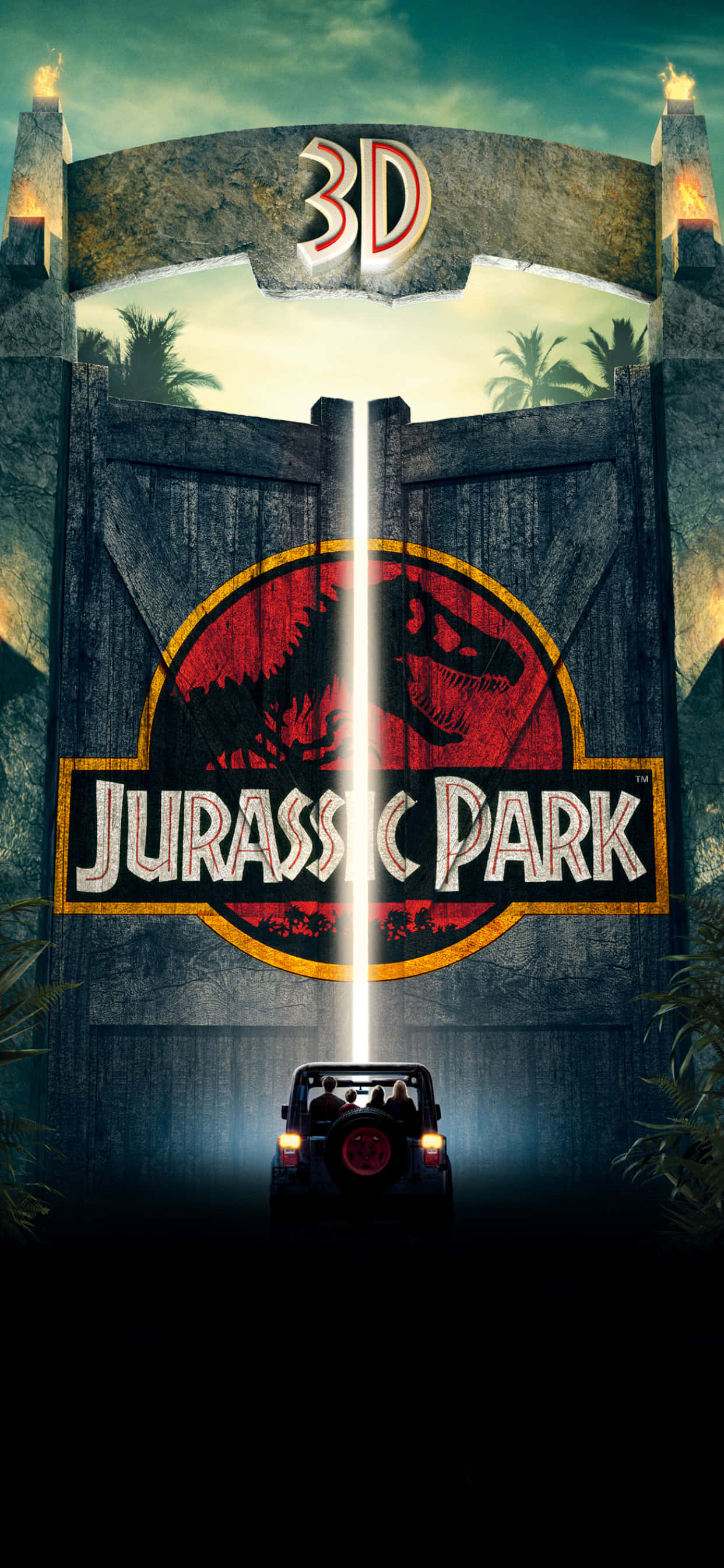 Picha Zoom ndani ya dunia ya dinosaur na Jurassic Park Picha ya Ukuta