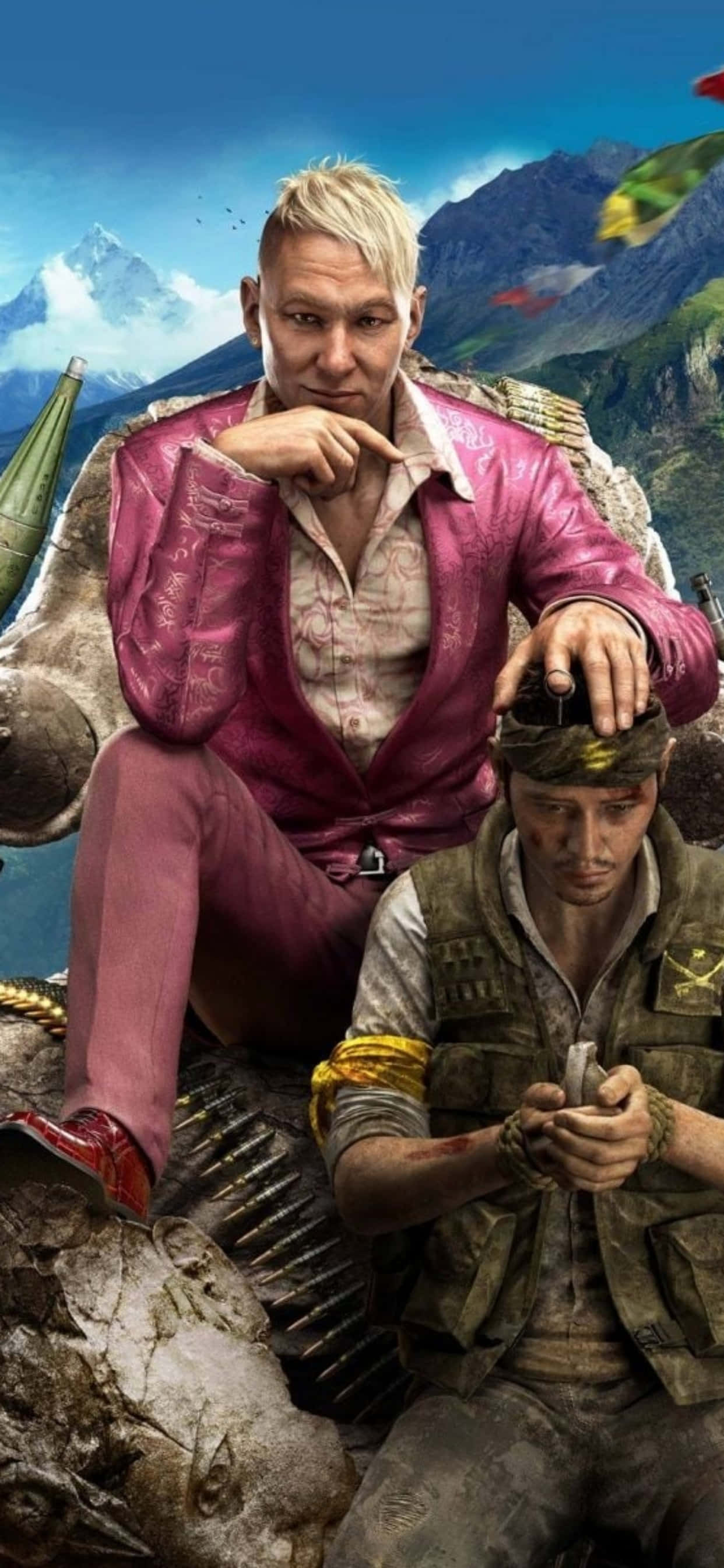 Pata michezo ya kusisimua na iPhone Xs Max na Far Cry 4. Picha ya Ukuta