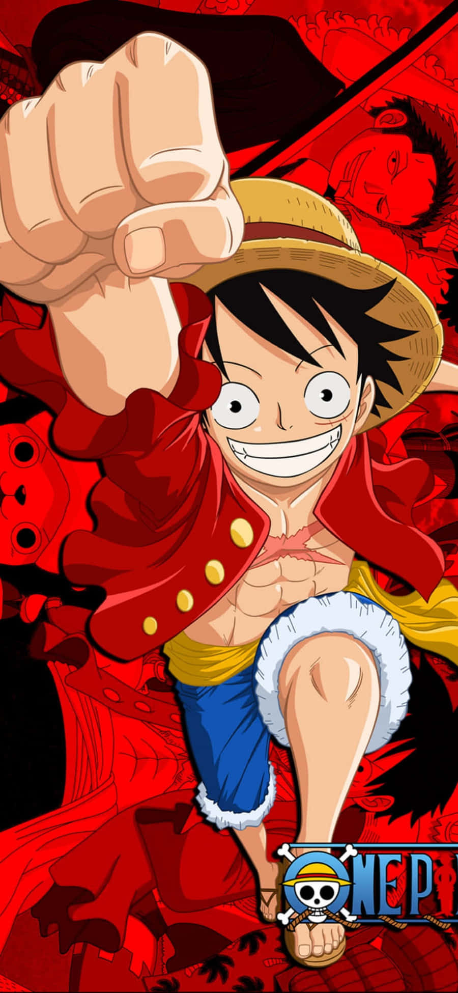 Piga Simu ya One Piece Luffy Picha ya Ukuta