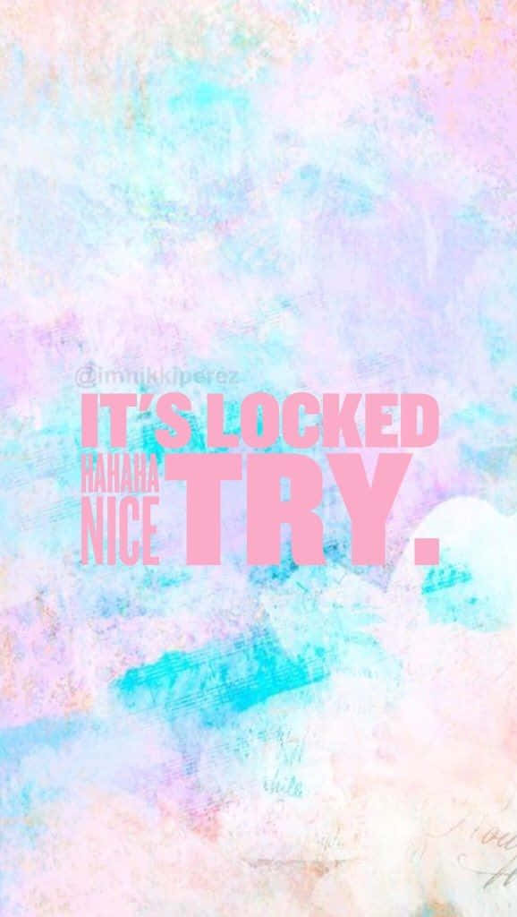 Piga Skrini ya Kuingia na Tricky Lock Picha ya Ukuta