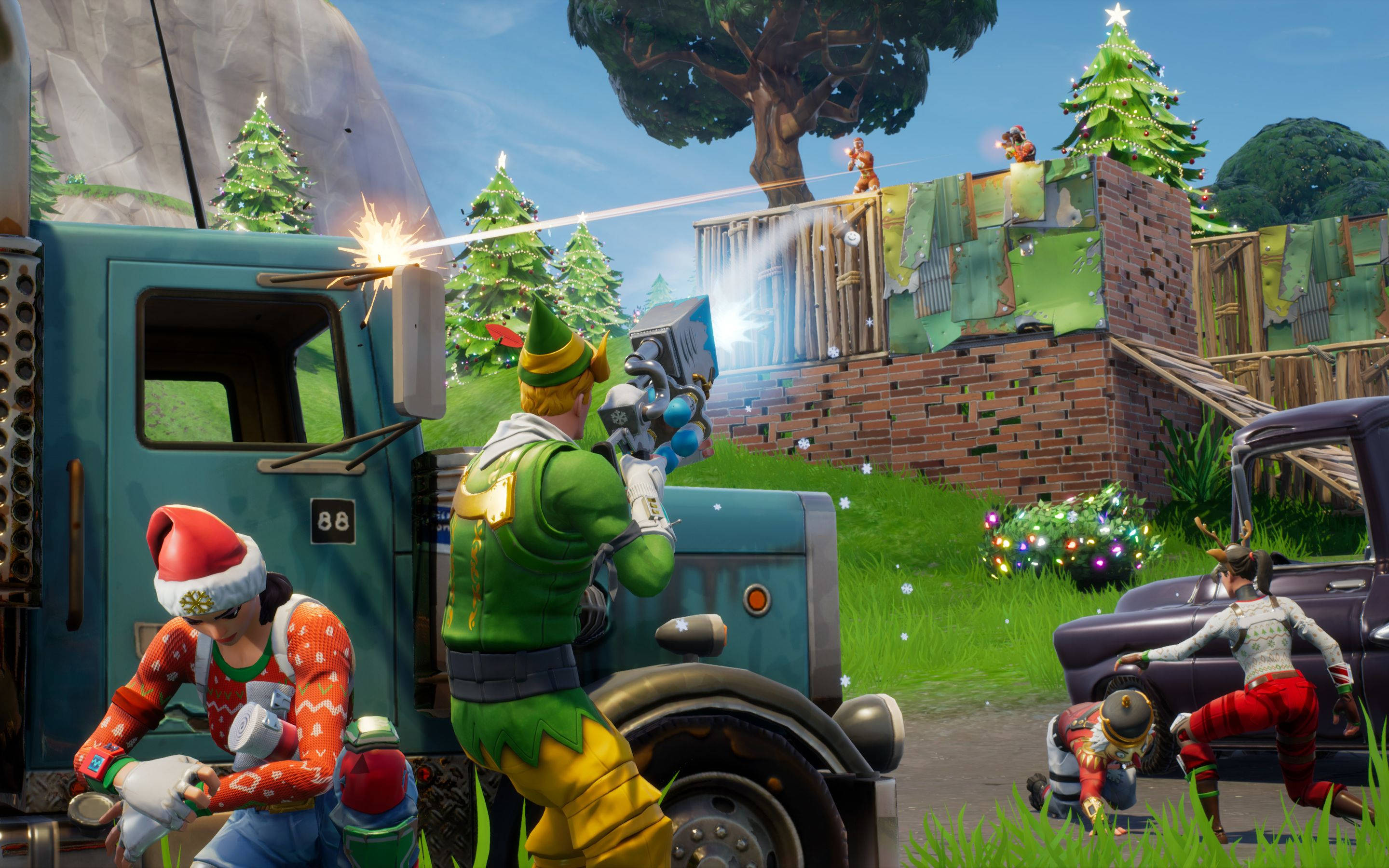 Pigana na wachezaji wakuu wa eSports katika mashindano ya Winter Royale ya Fortnite! Picha ya Ukuta
