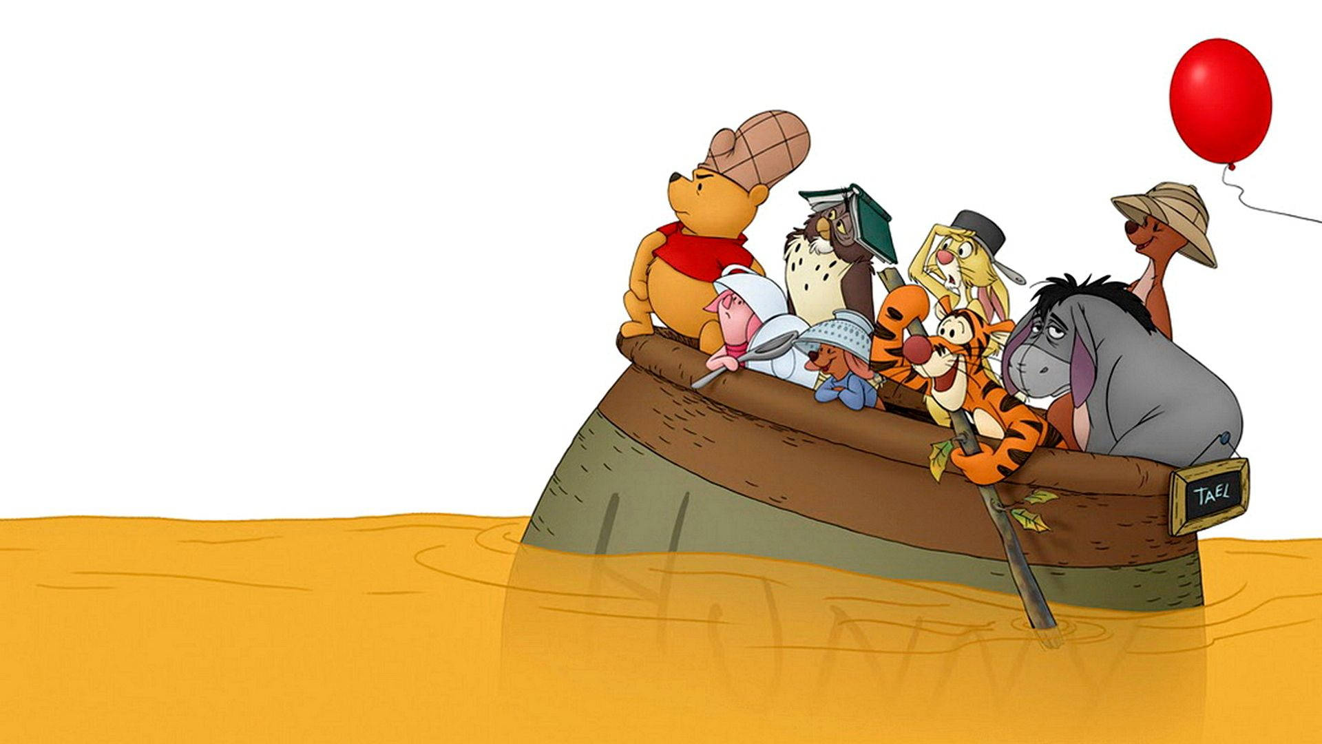 Piglet na Jarida la Asali Picha ya Ukuta