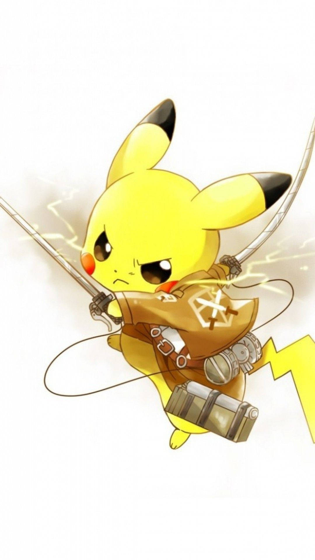 Pikachu akifurahia jua na nje Picha ya Ukuta