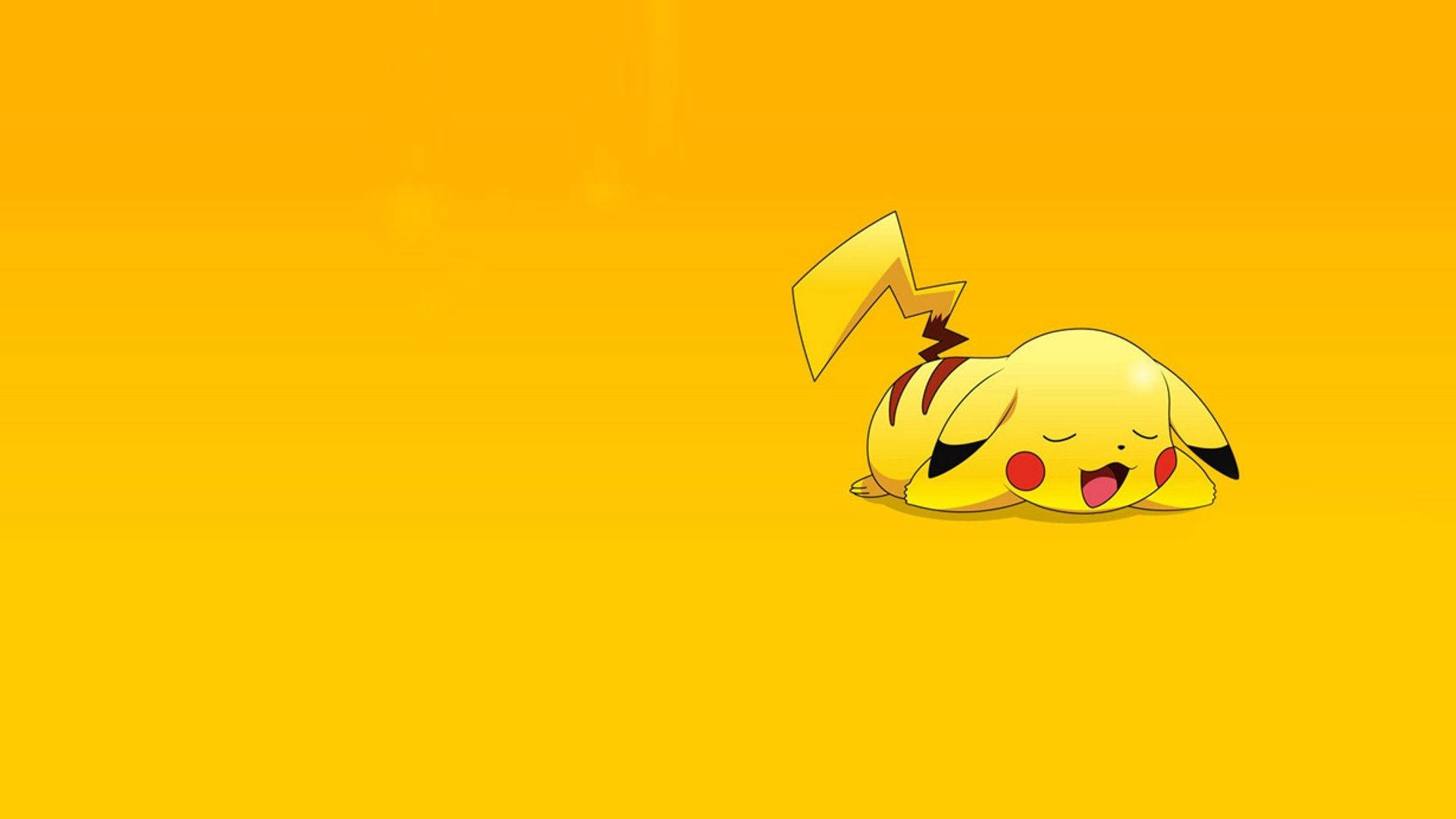 Pikachu Aliye Tayari Kulala Picha ya Ukuta