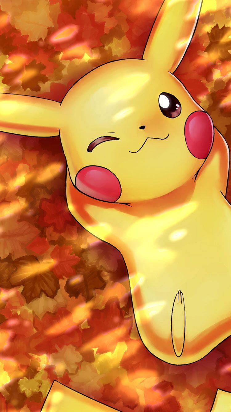 Pikachu anaishughulikia dunia kwa tabasamu Picha ya Ukuta