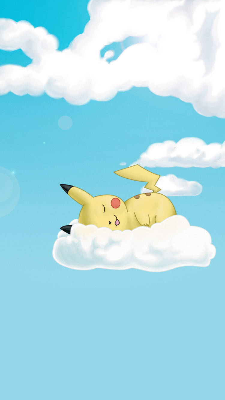 Pikachu Anayelala iPhone Picha ya Ukuta