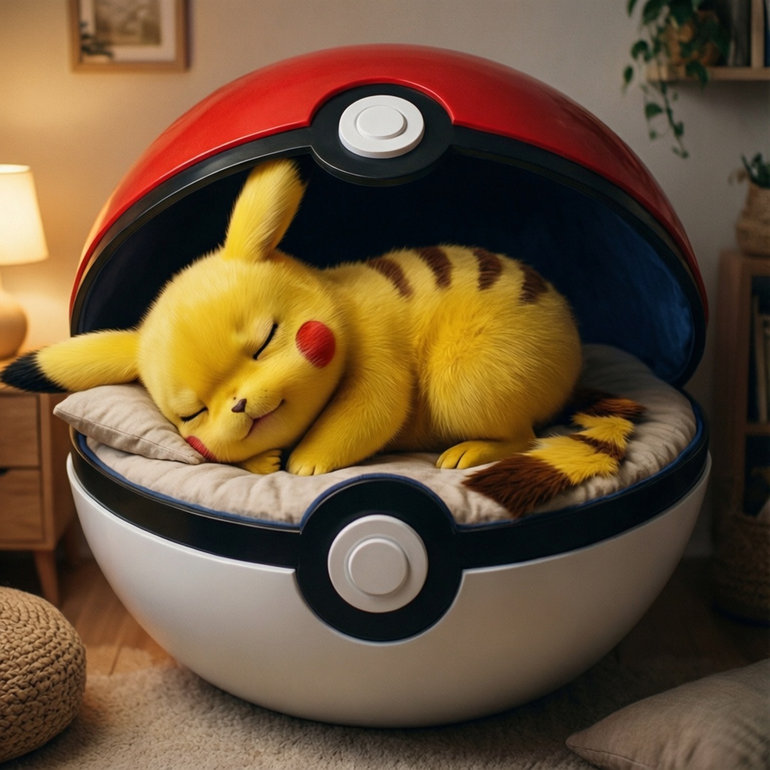 Pikachu Anayelala Picha ya Ukuta