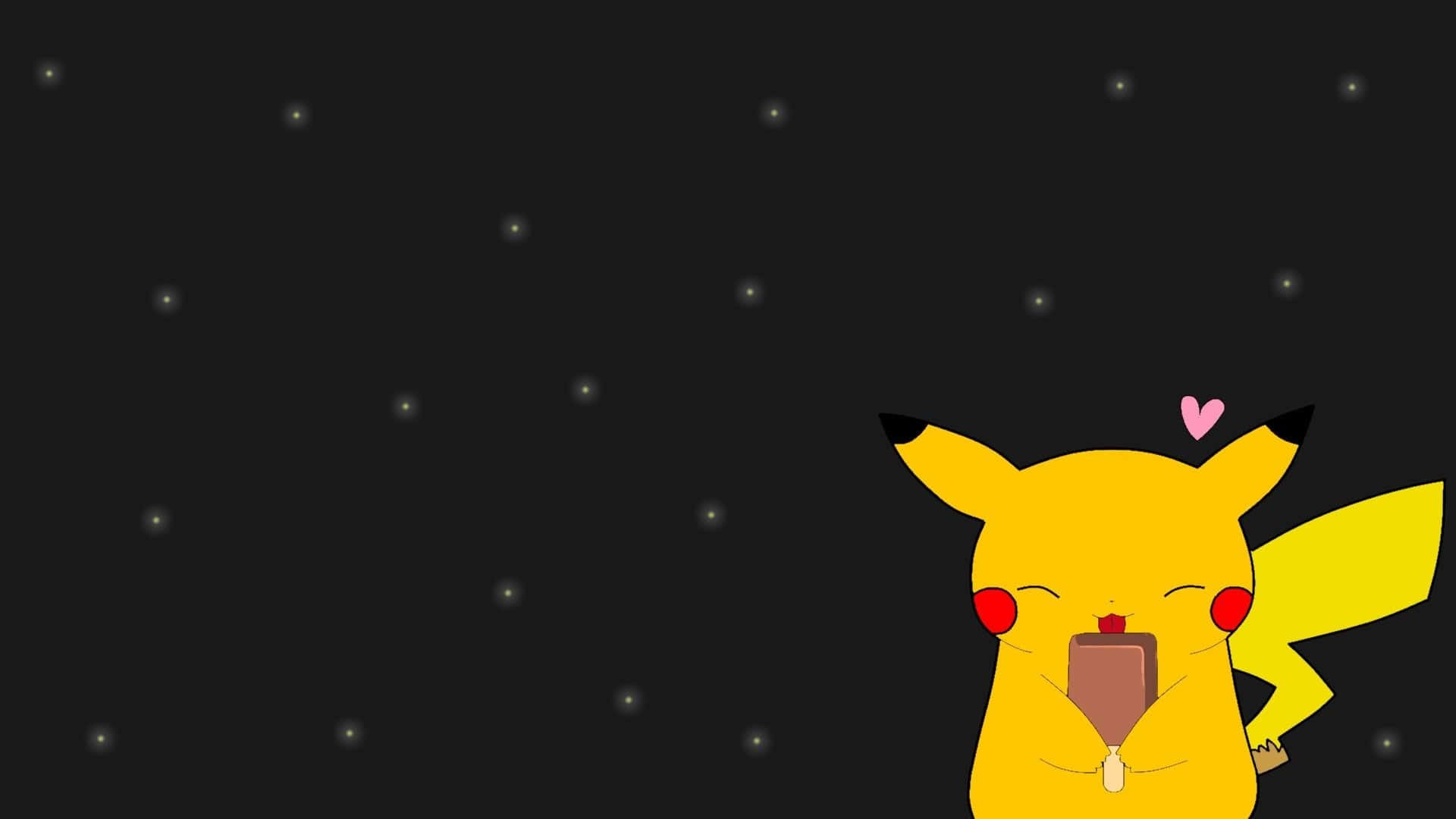 Pikachu Anazunguka Katika Mwangaza wa Jua Picha ya Ukuta