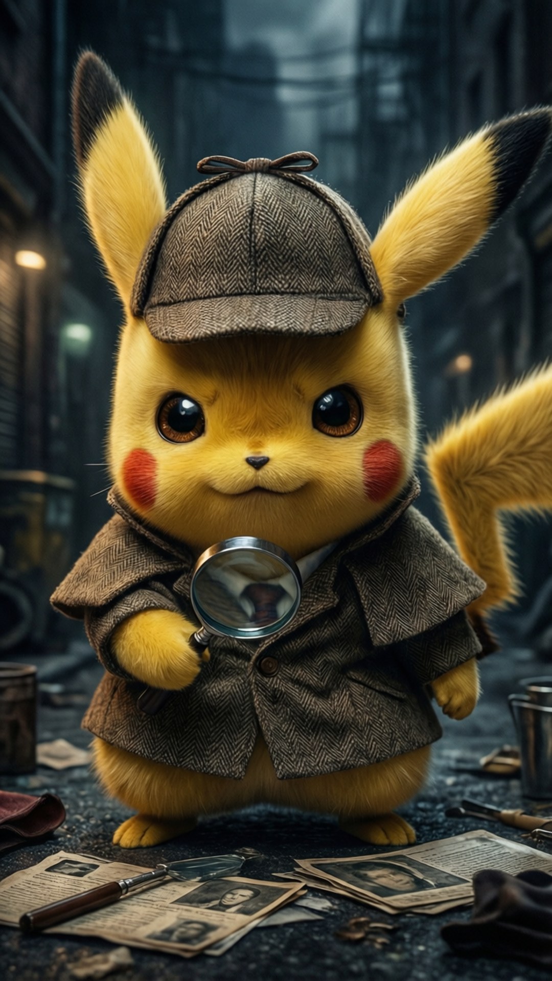Pikachu Mpelelezi Picha ya Ukuta