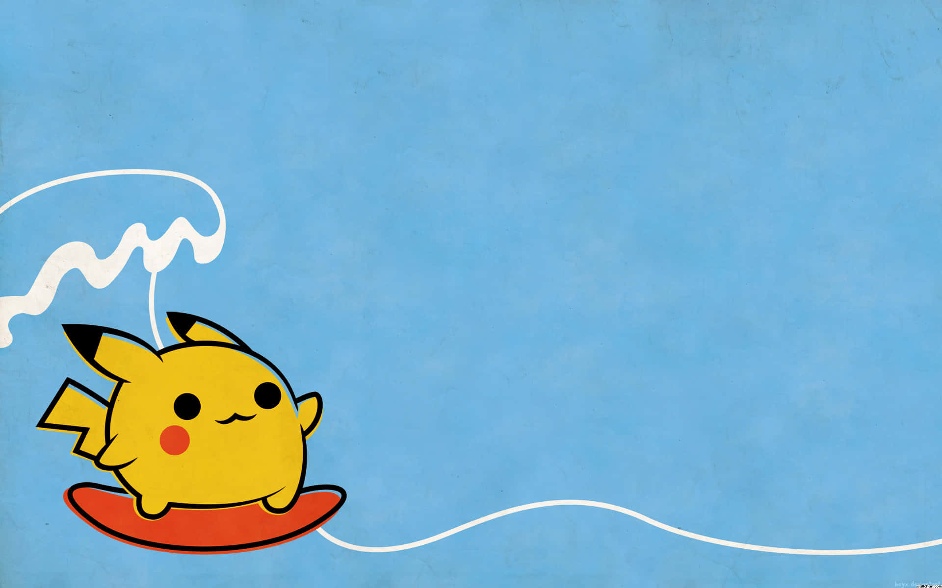 Pikachu mrembo anayetafuta adventure! Picha ya Ukuta