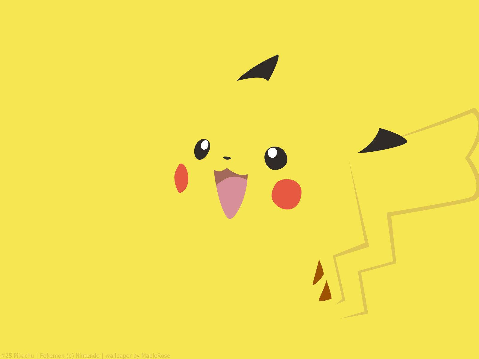 Pikachu Mrembo na Mwanga wa Manjano Picha ya Ukuta