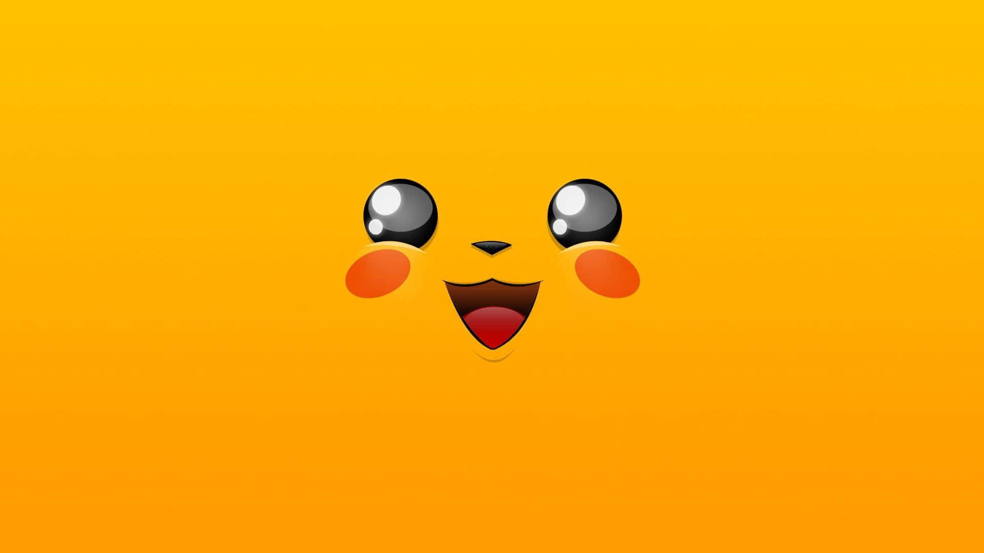 Pikachu Mzuri Hapa Kusambaza Upepo Picha ya Ukuta