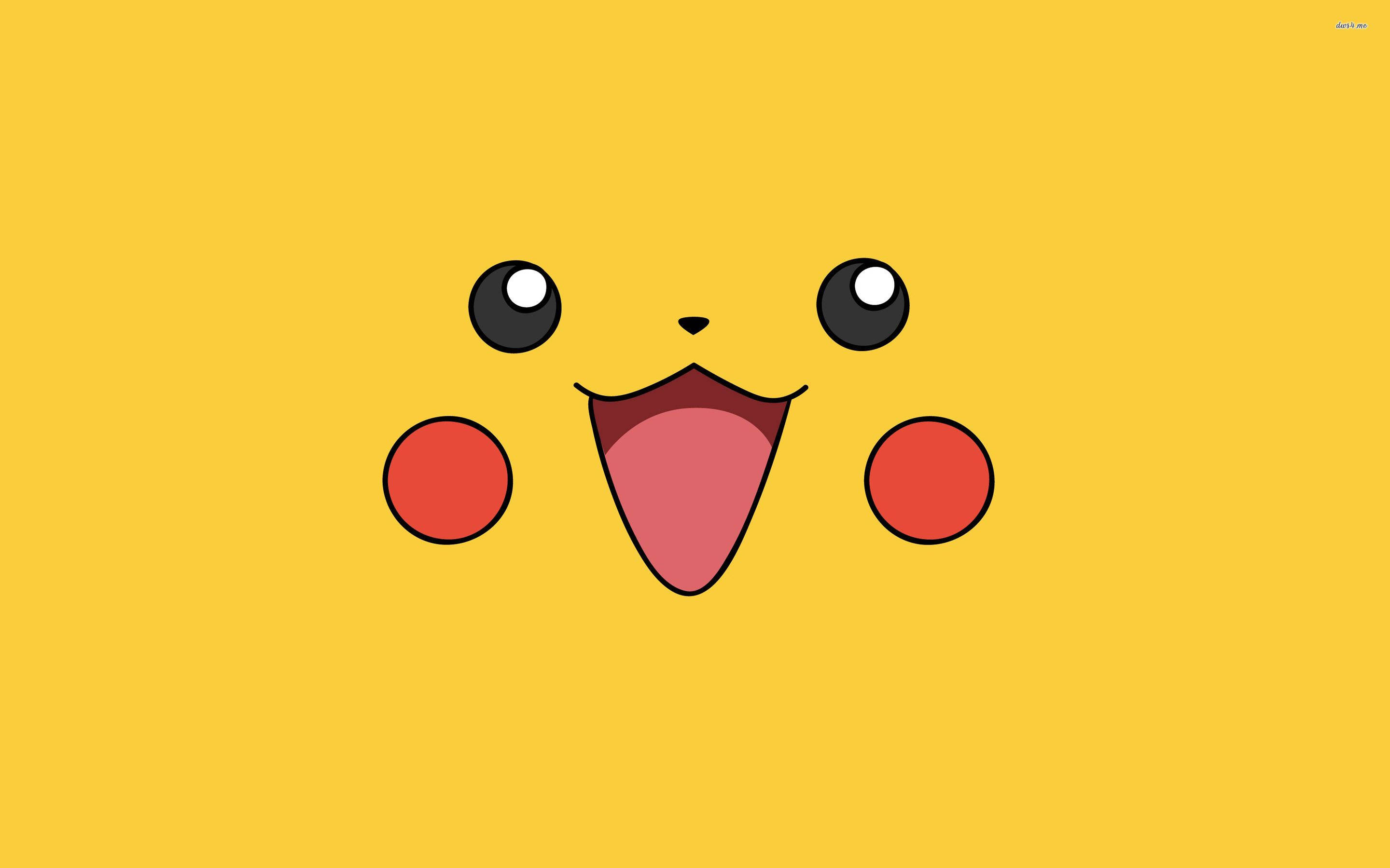 Pikachu Mzuri Katika Anime ya Pokemon Picha ya Ukuta