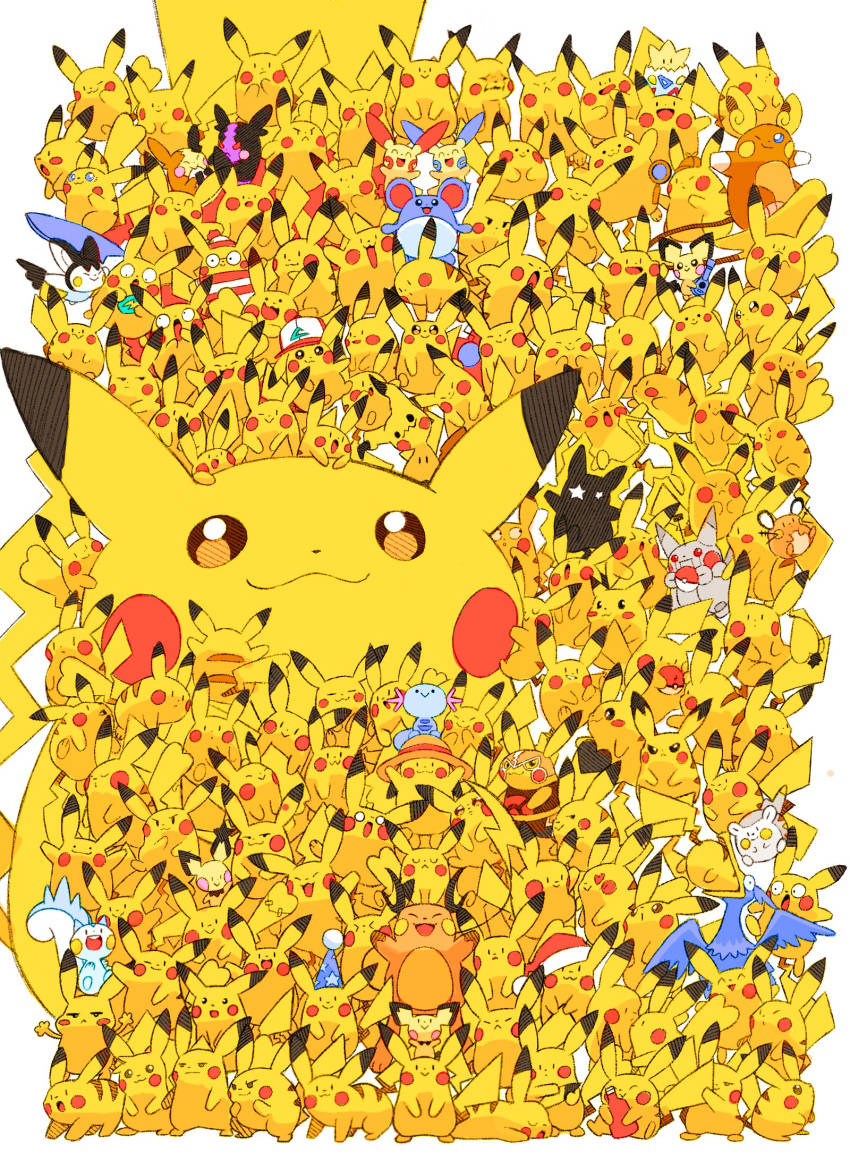 Pikachu Nyingi za iPhone Picha ya Ukuta