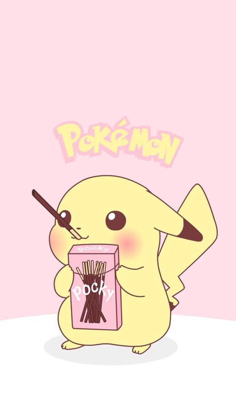 Pikachu wa HD ya Kupendeza Akila Pocky Picha ya Ukuta
