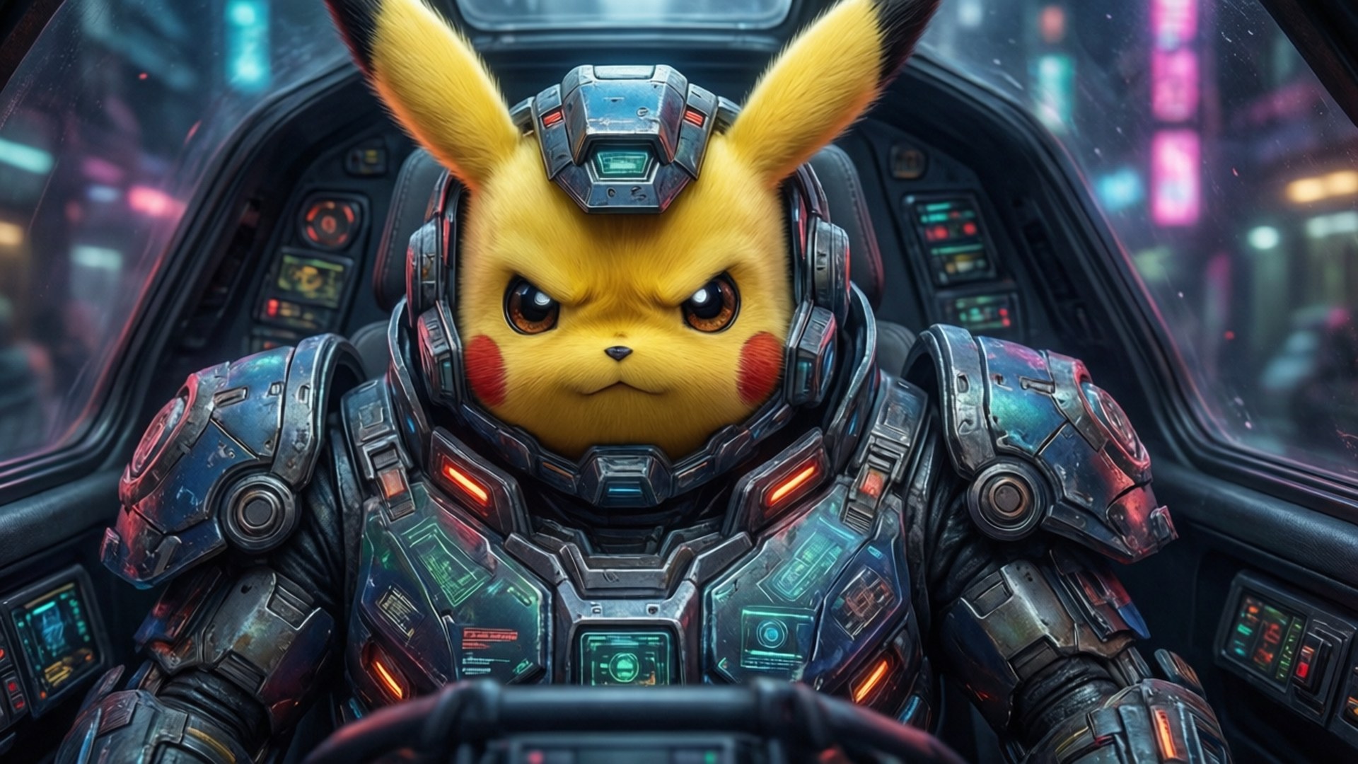Pikachu ya Kivita Picha ya Ukuta