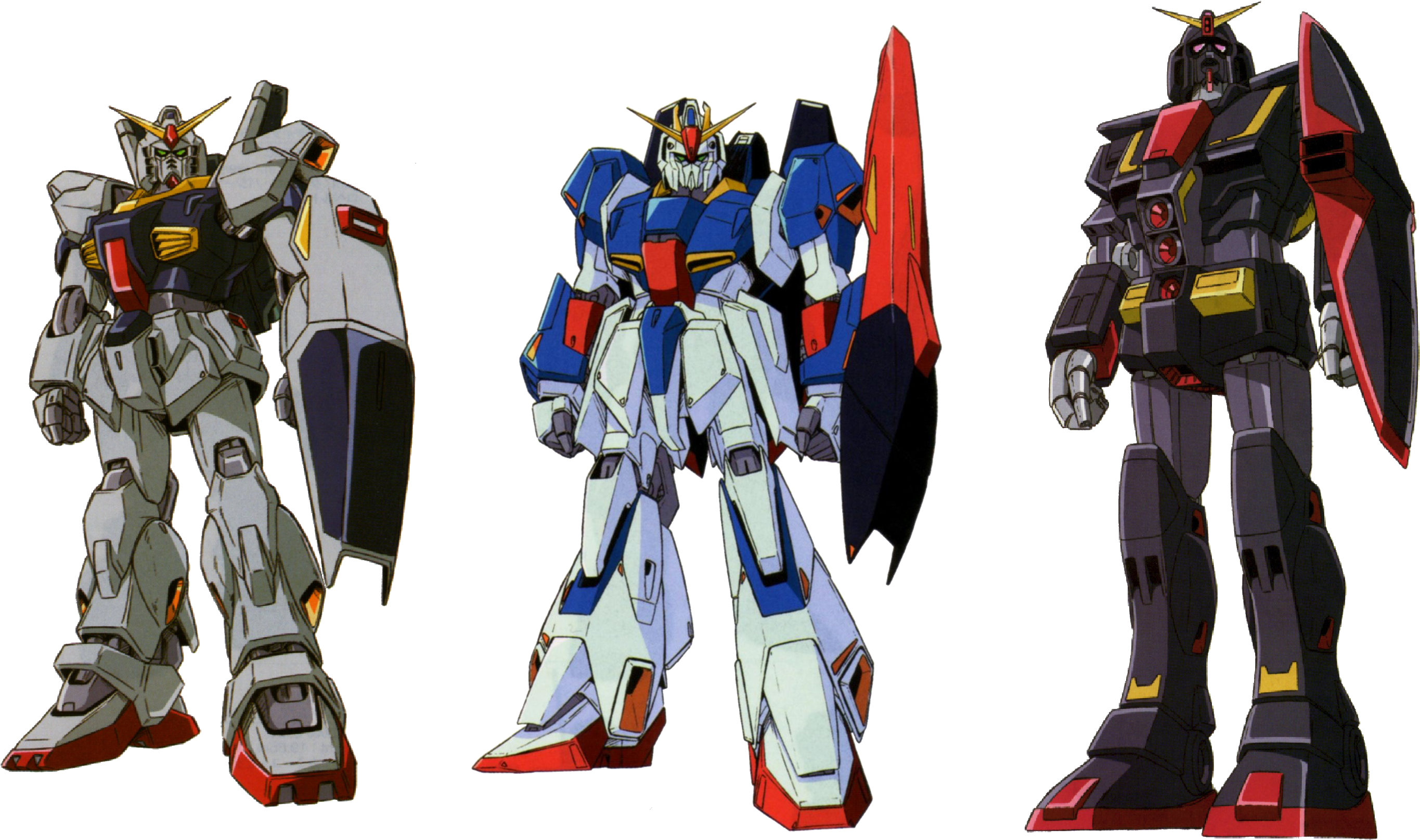 Pikwata Tatu za Gundam za Kihistoria Picha ya Ukuta