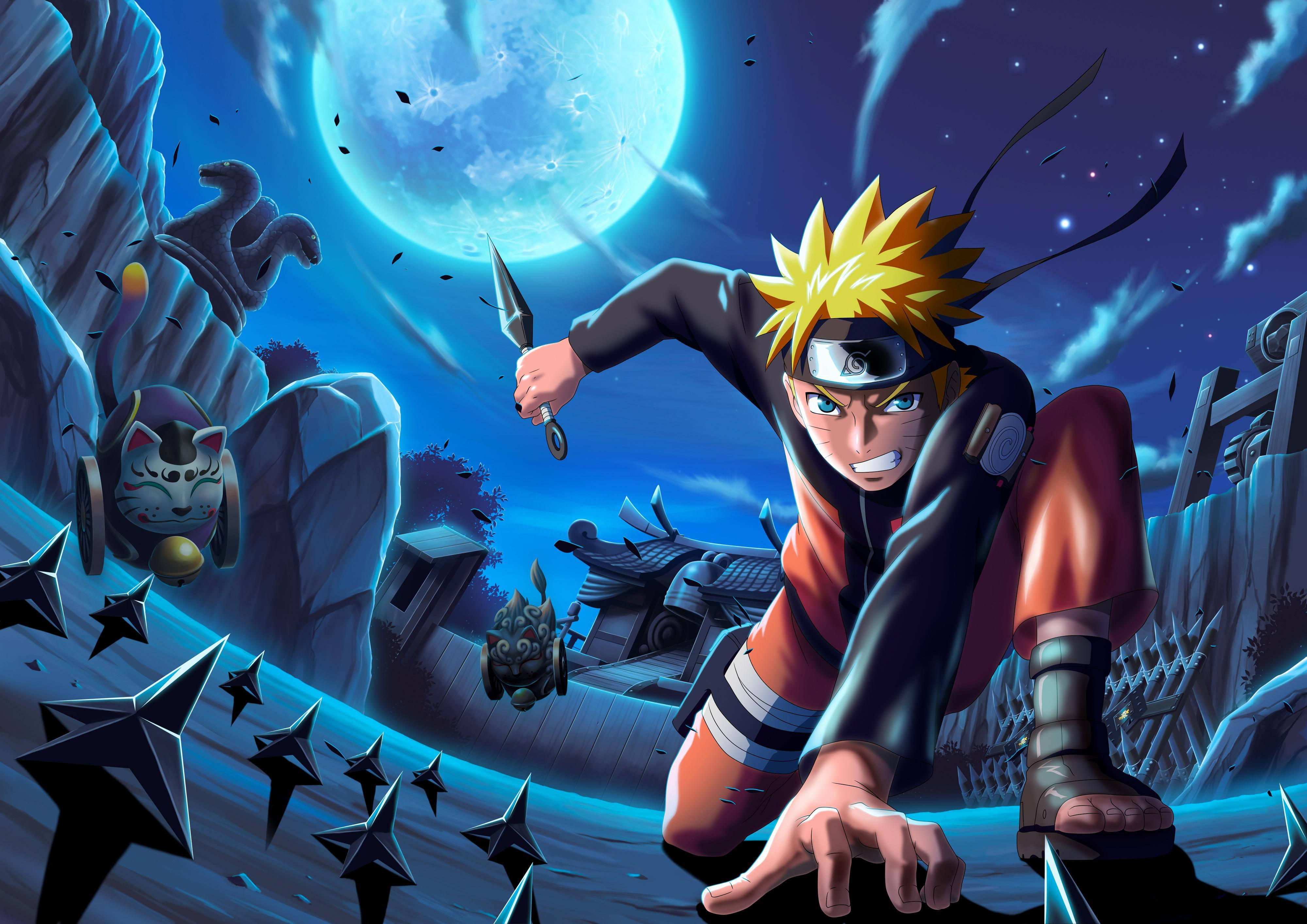Pikweli ya Anime ya Wahusika Wote wa Ninja Naruto Picha ya Ukuta