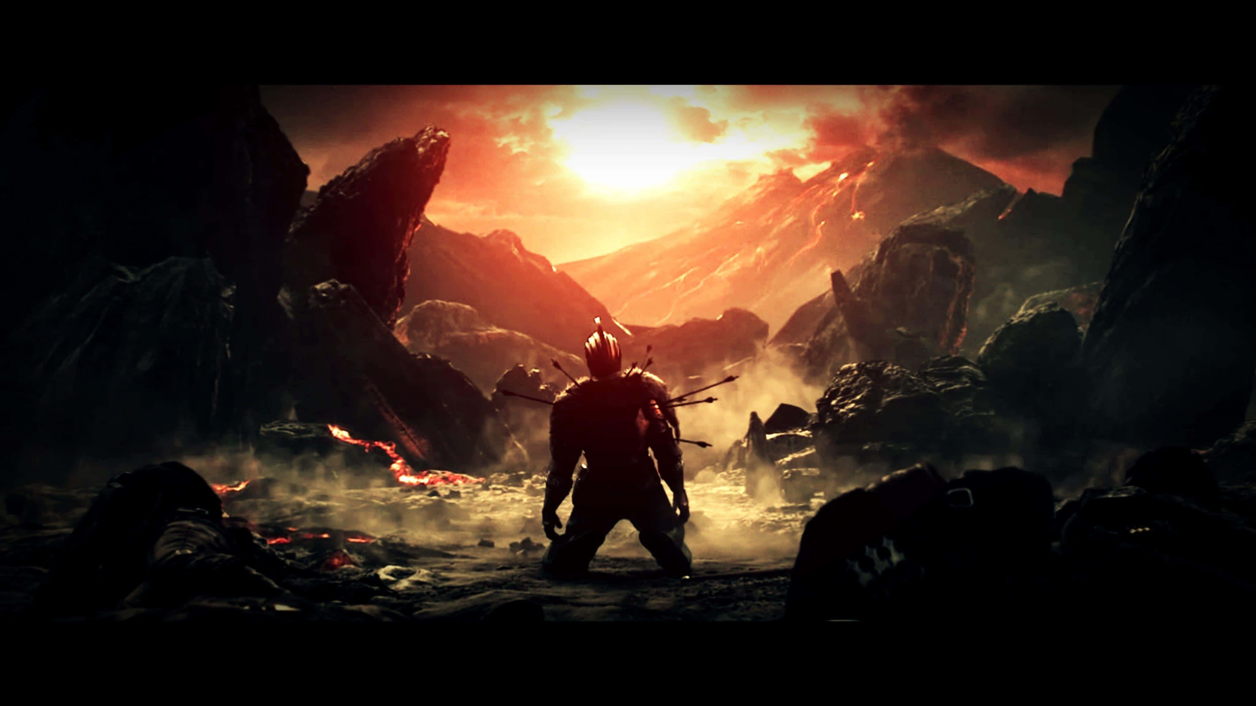 Pinga hatima yako na uokoke hatari za Dark Souls Picha ya Ukuta