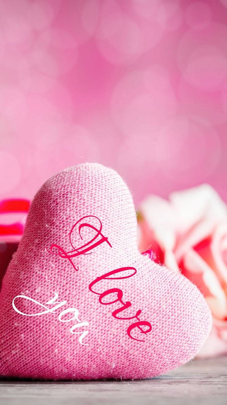 Pink Heart kwa WhatsApp DP Picha ya Ukuta