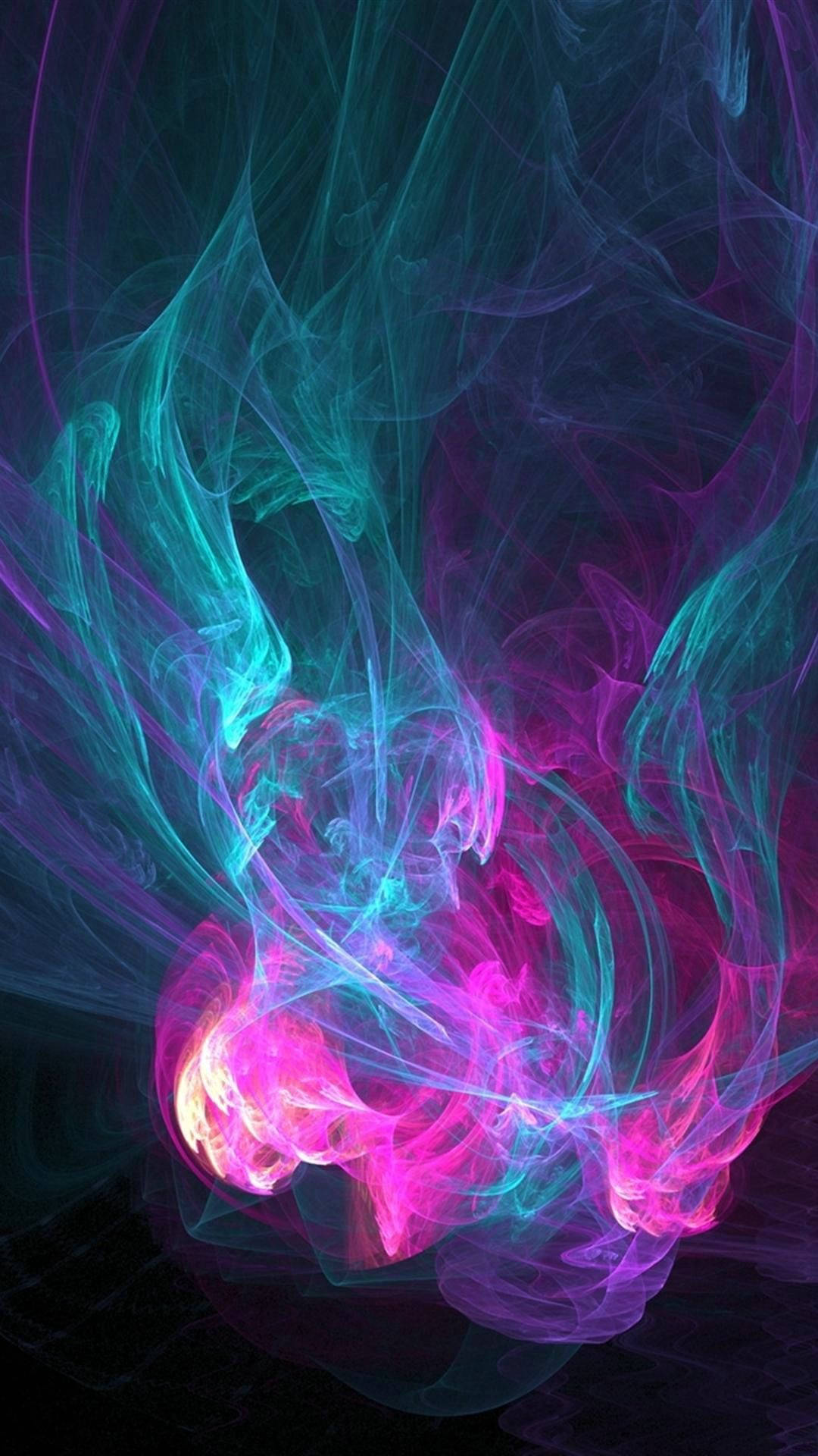 Pink na Bluu ya Kichawi Picha ya Ukuta