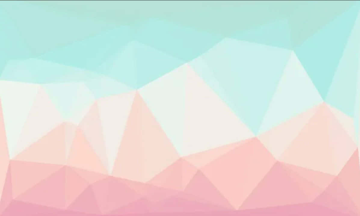 Pink na Teal- Mandhari ya Kijiometri Picha ya Ukuta