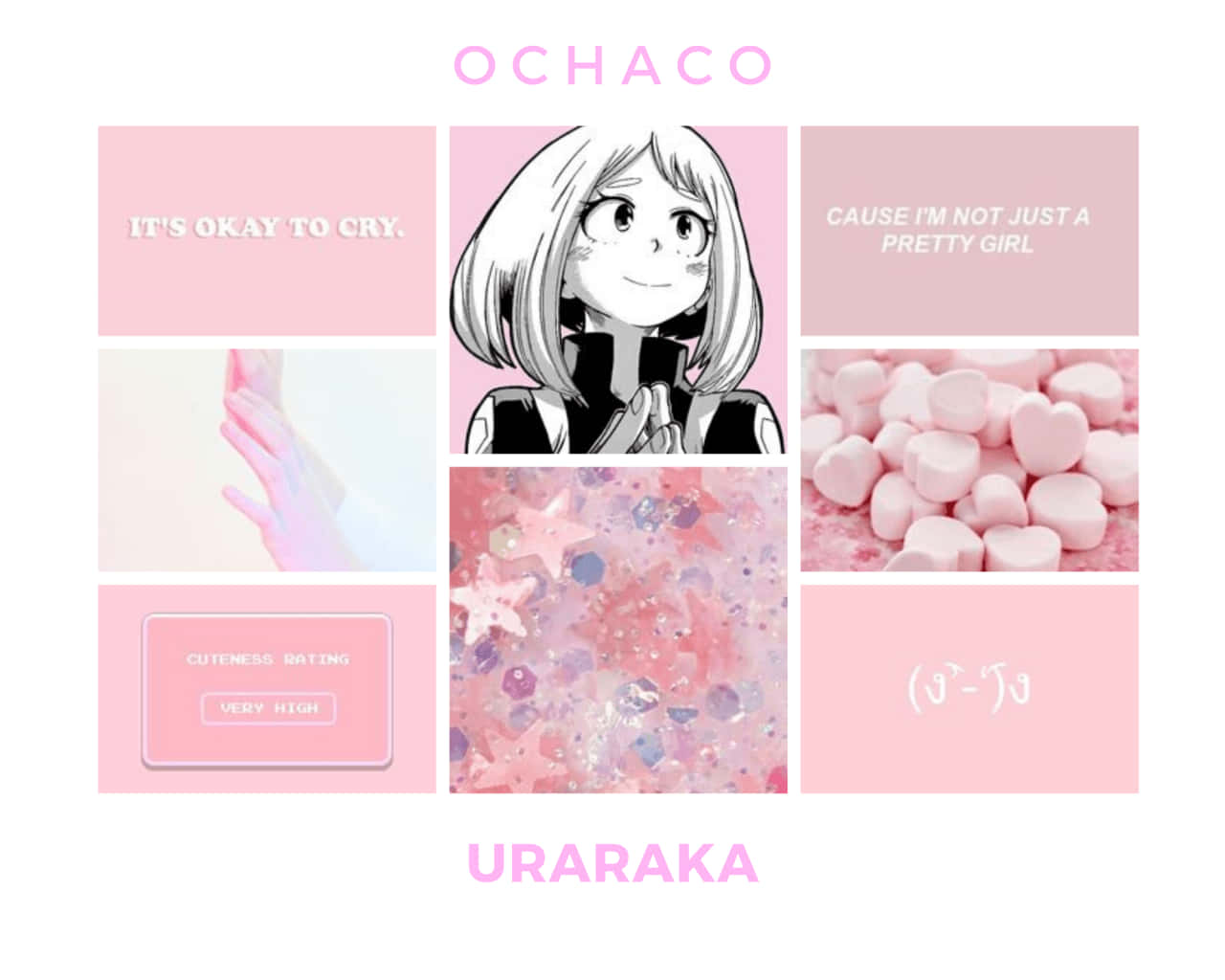 Pink Nyororo ya Uraraka Aesthetic Picha ya Ukuta