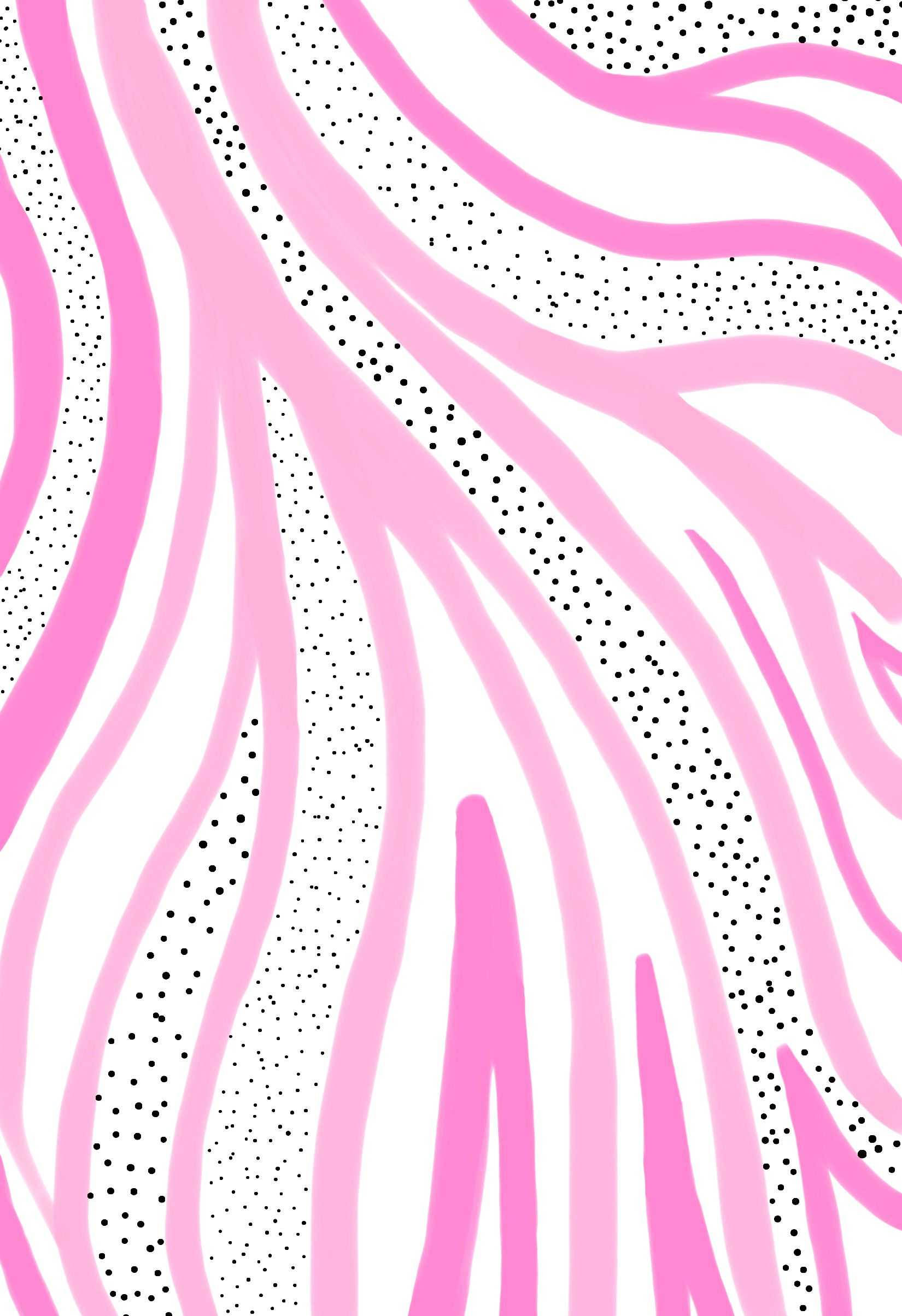Pink Preppy Lines Picha ya Ukuta