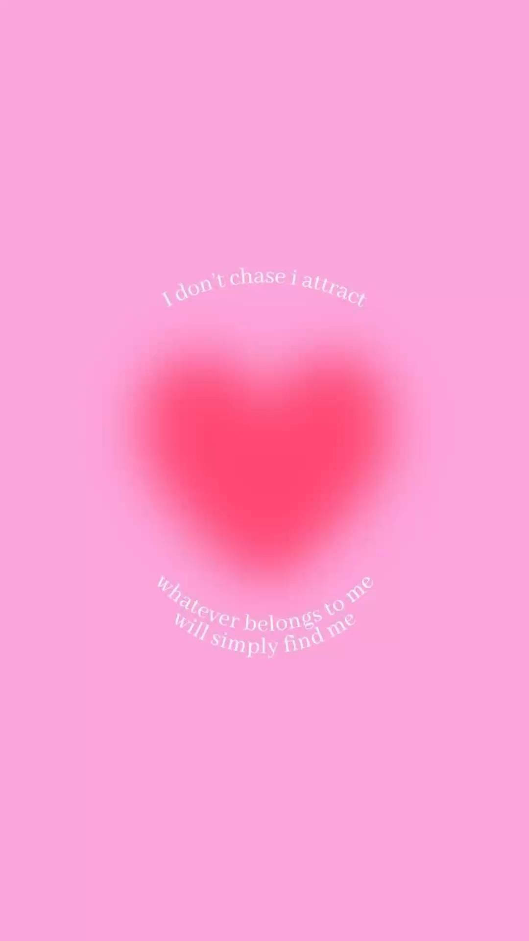 Pink Preppy PFP I Attract Nukuu Picha ya Ukuta