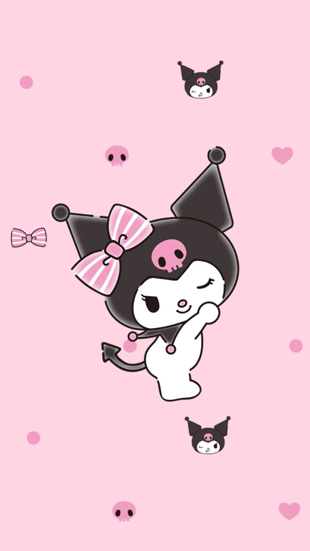 Pink Rival wa My Melody Kuromi Picha ya Ukuta