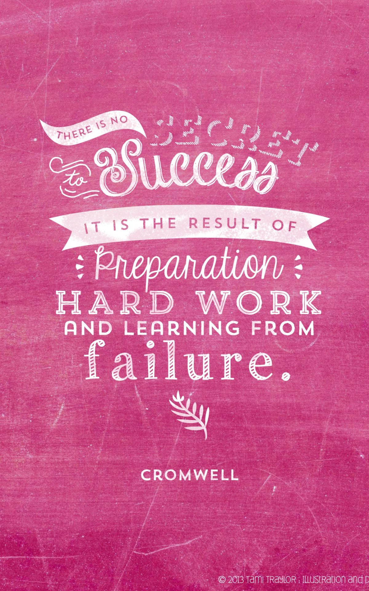 Pink Success Cute Positive Quotes Picha ya Ukuta