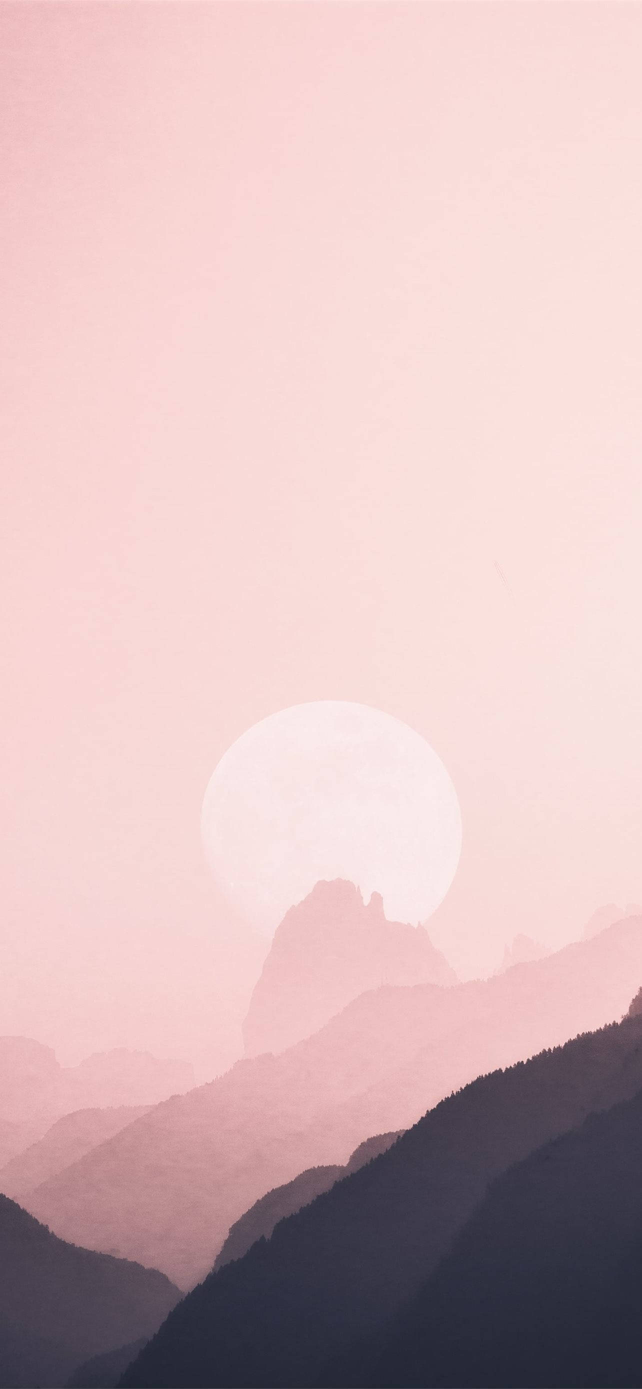 Pink Sunset Aesthetic iPhone Xr Picha ya Ukuta