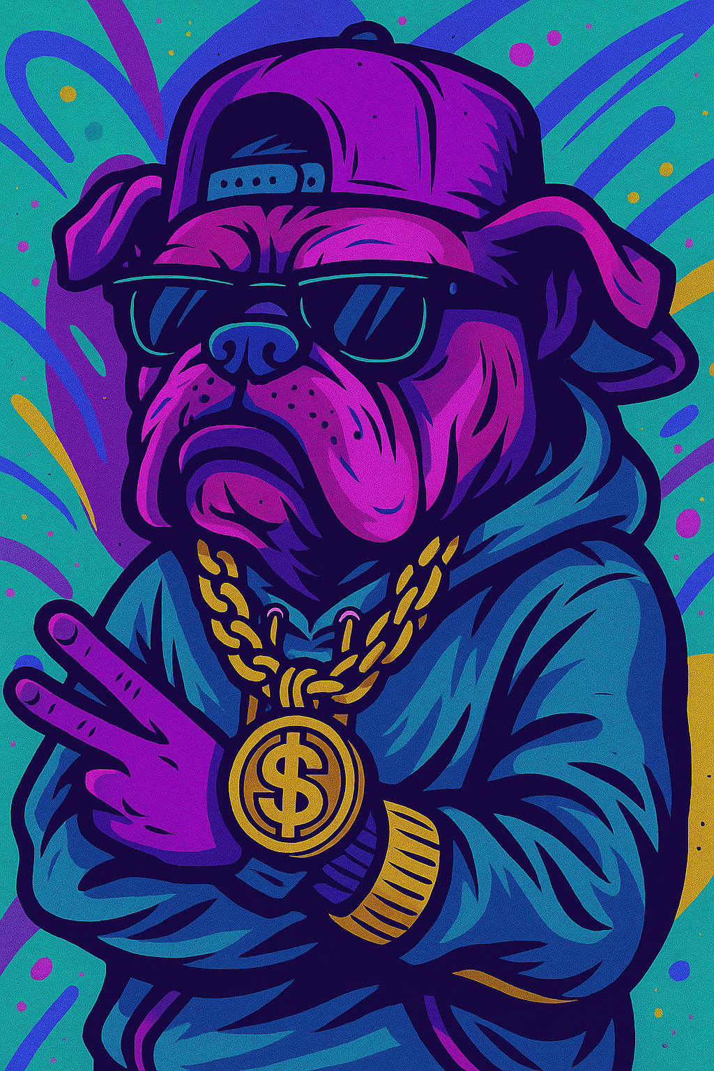 Pink ya Hip-hop Picha ya Ukuta
