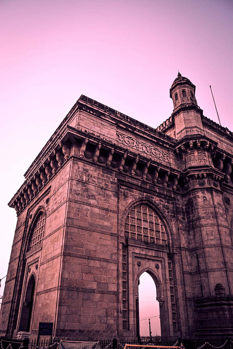 Pinki Anga la Gateway ya India Picha ya Ukuta