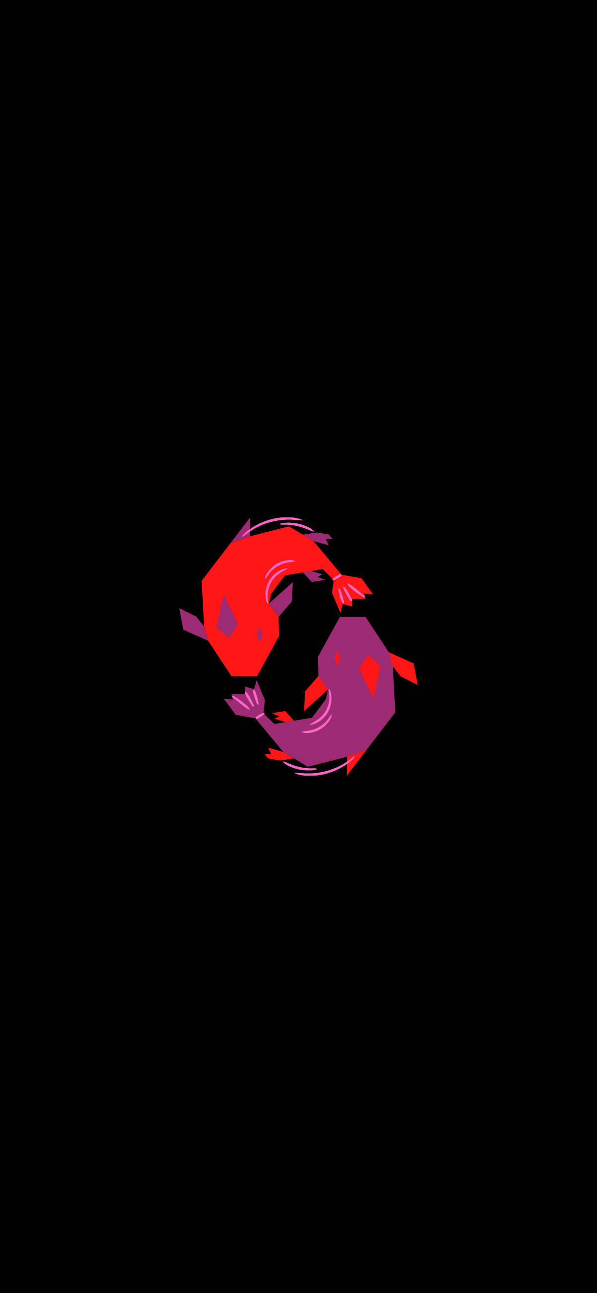 Pisces Fish Symbol Digital Art Picha ya Ukuta