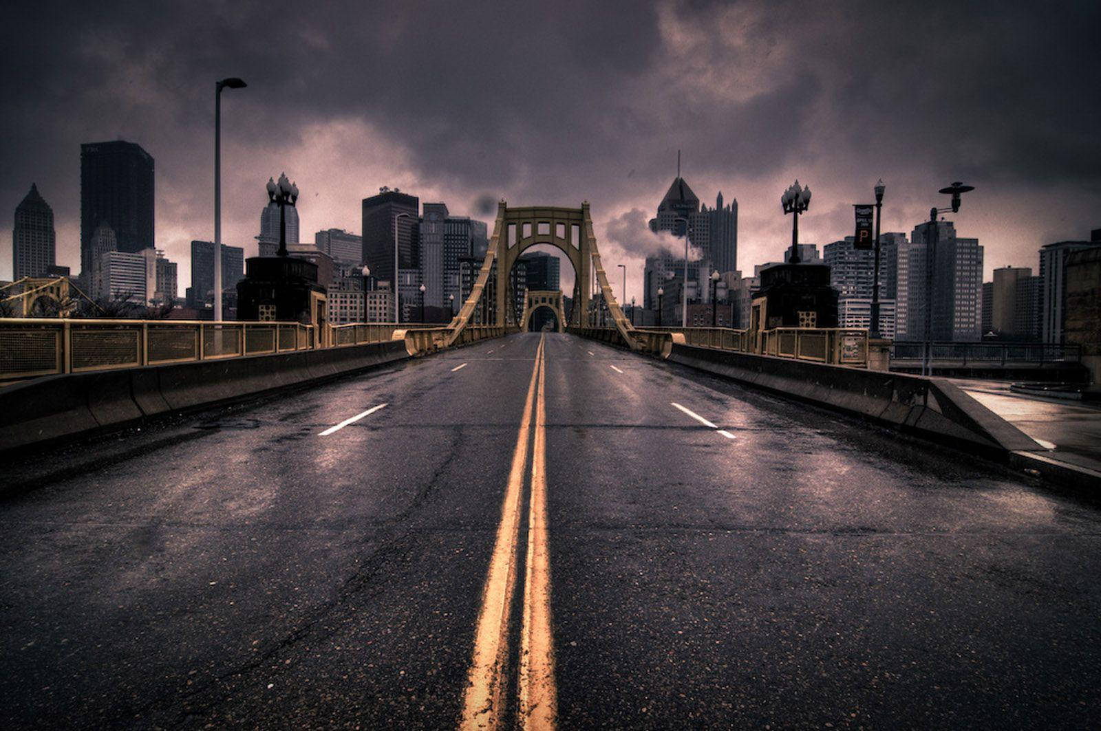 Pittsburgh Mji wa Mwanga Picha ya Ukuta