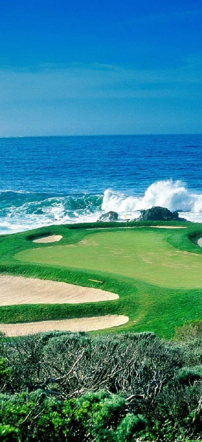 Pixel 3 Bali Beach Golf Course Background Picha ya Ukuta
