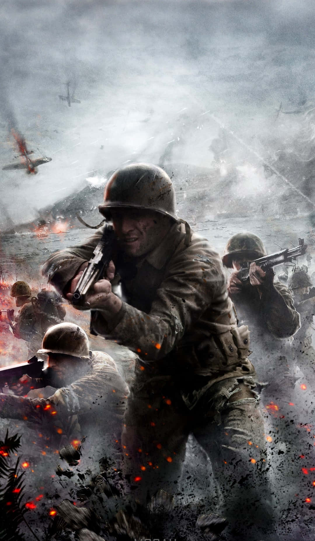 Pixel 3xl Battlefield 1 Background Soldiers In An Ashy Environment Picha ya Ukuta