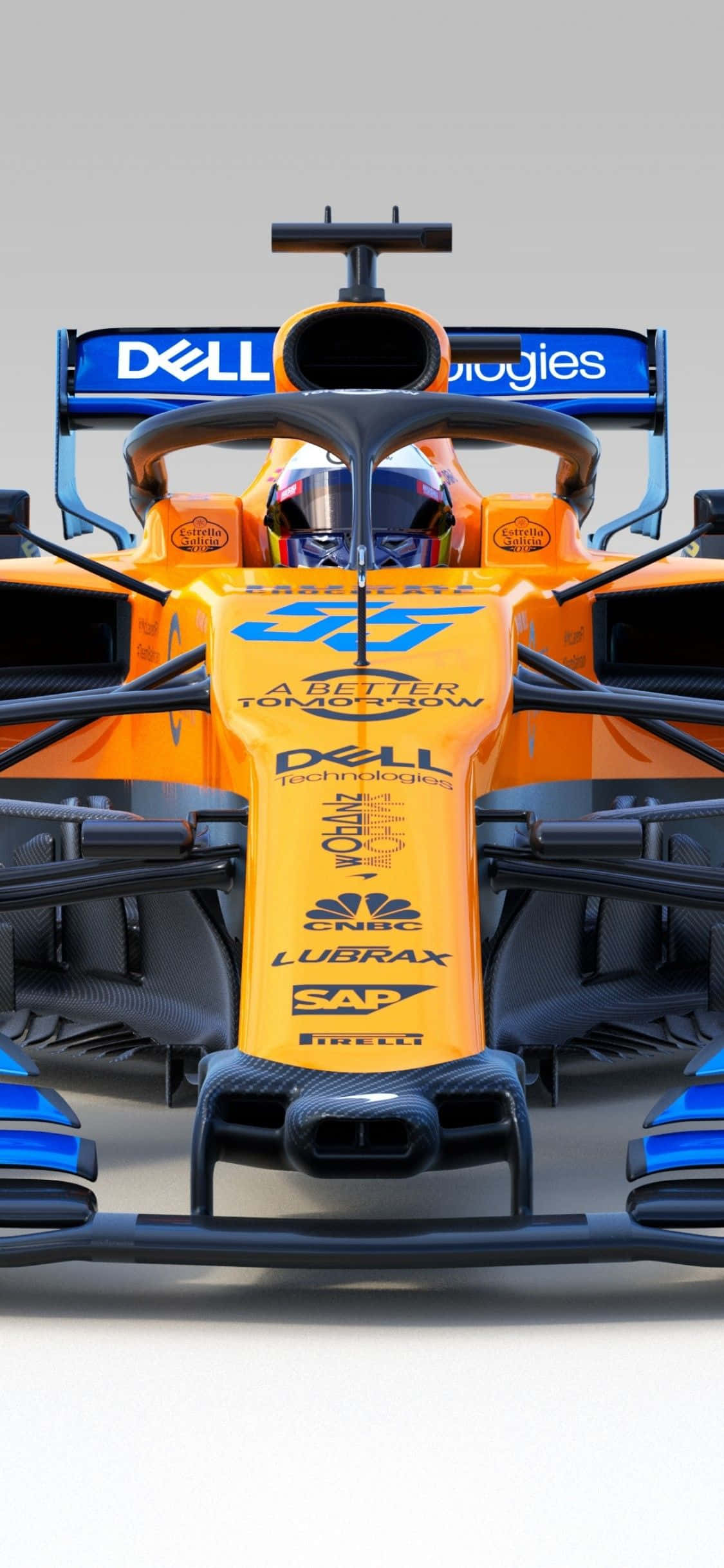 Pixel 3XL F1 2016 McLaren White Background Picha ya Ukuta