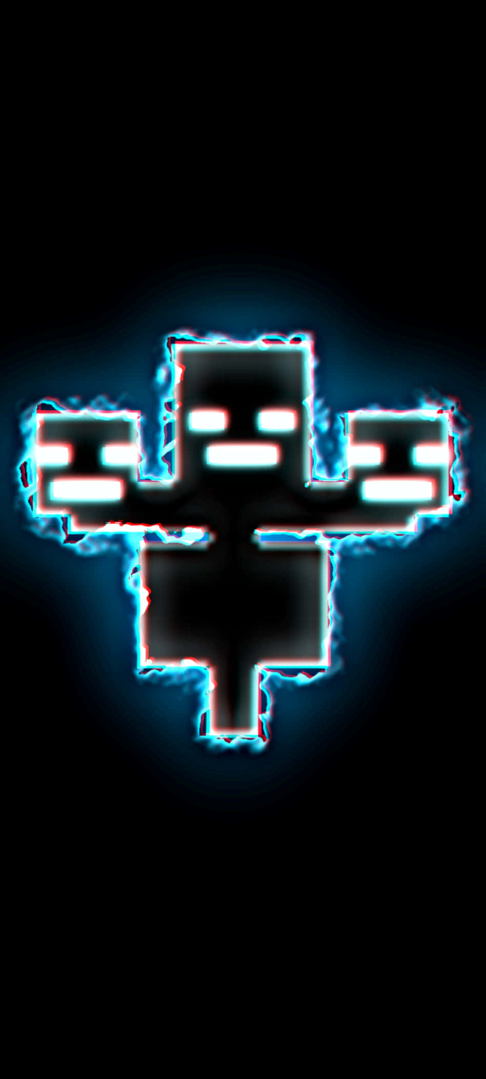 Pixel 3xl Minecraft Mandhari ya Monster Mweusi Picha ya Ukuta