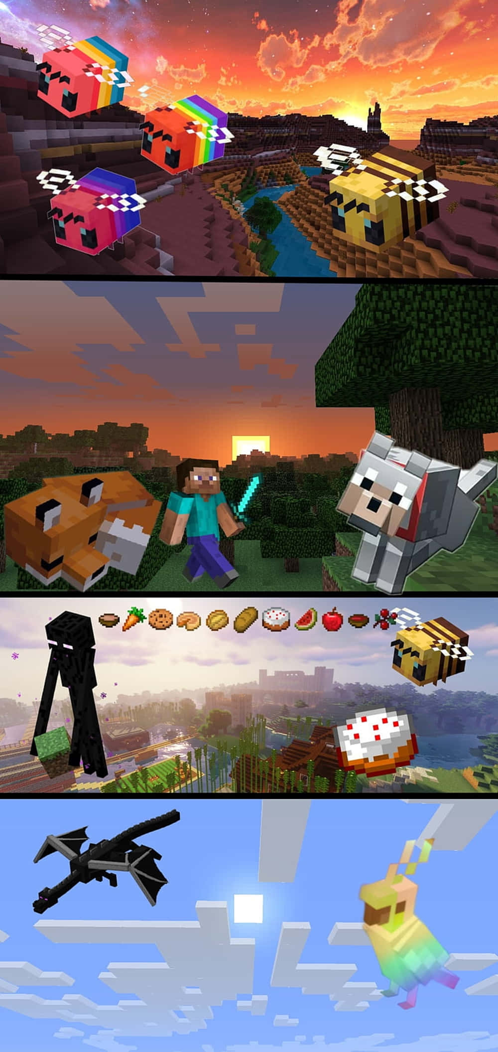 Pixel 3xl Minecraft Mandhari ya Mandhari Picha ya Ukuta