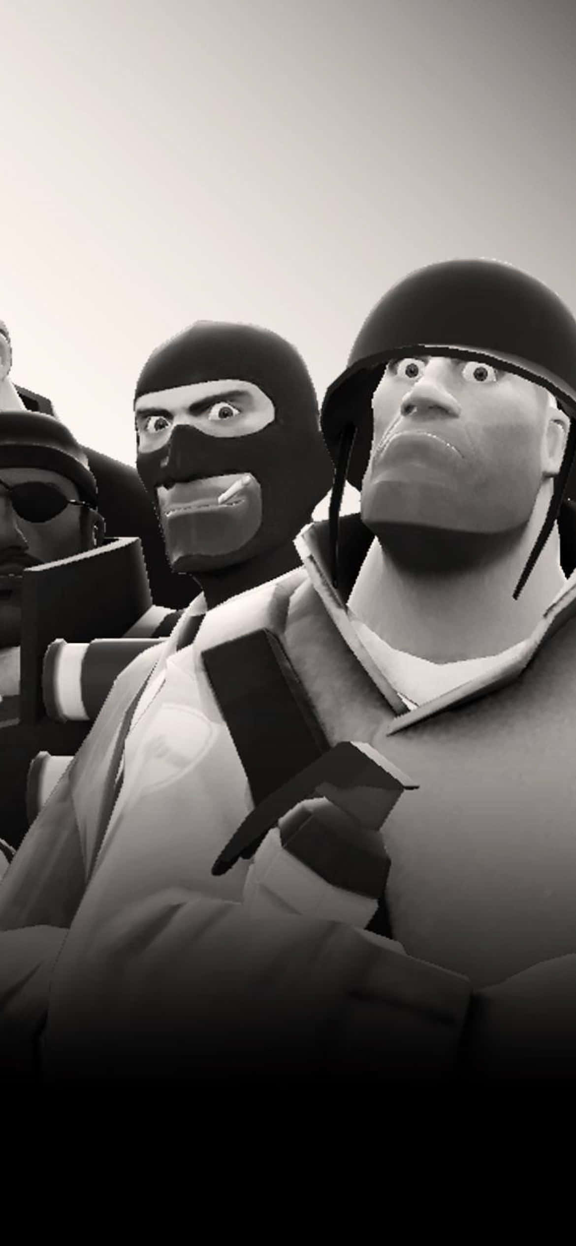 Pixel 3xl Team Fortress 2 Background Spy & Soldier Picha ya Ukuta