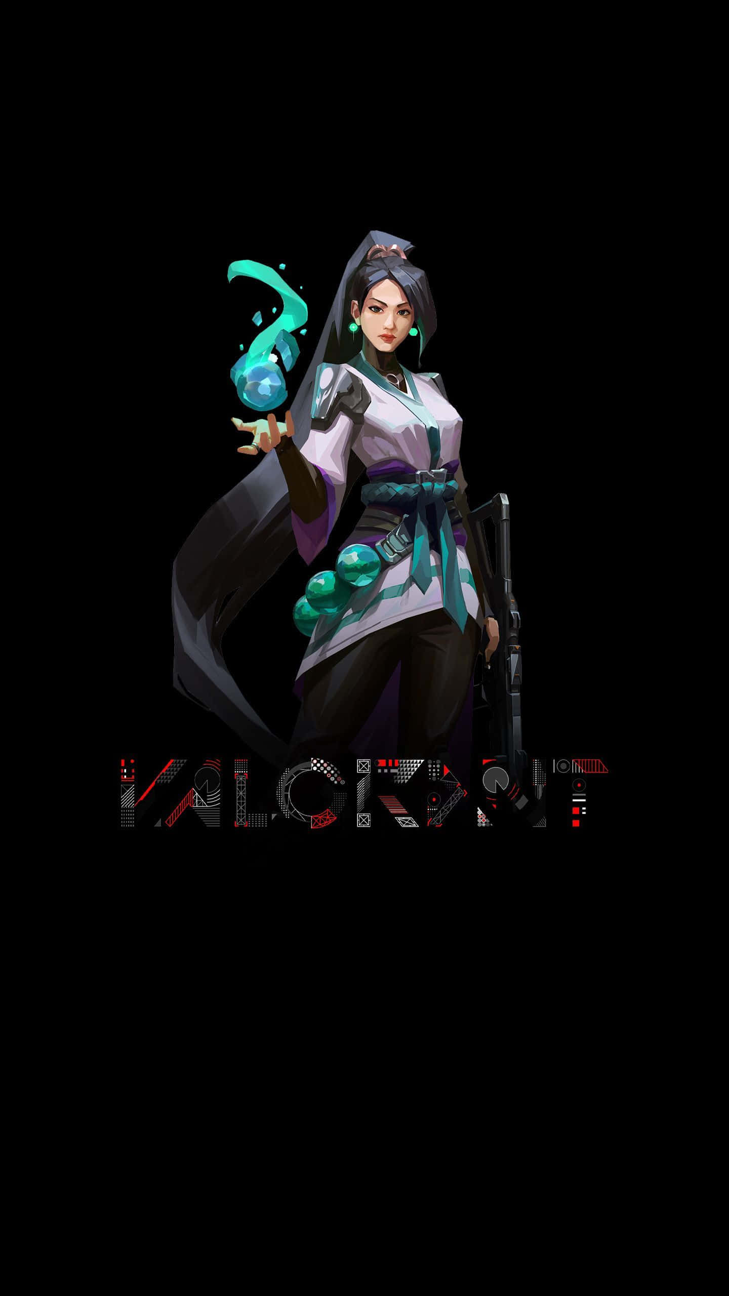Pixel 3xl Valorant Background Sage na Nembo ya Valorant Picha ya Ukuta