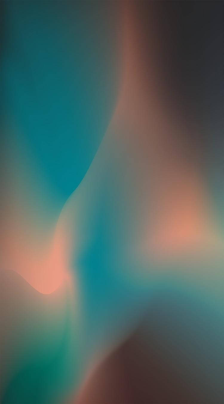 Pixel 4 Blue na Peach Hue Picha ya Ukuta