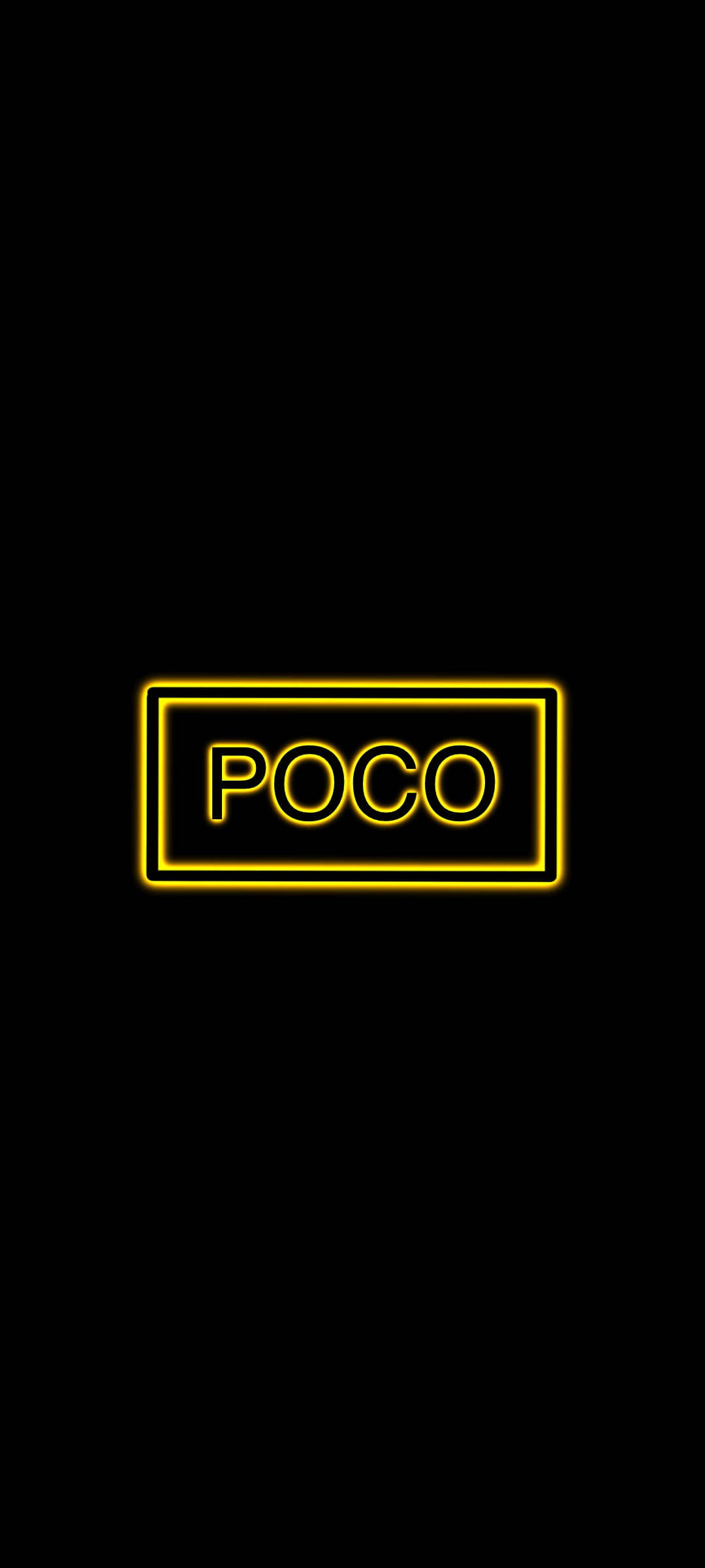 POCO X2 Fonti ya Njano Picha ya Ukuta