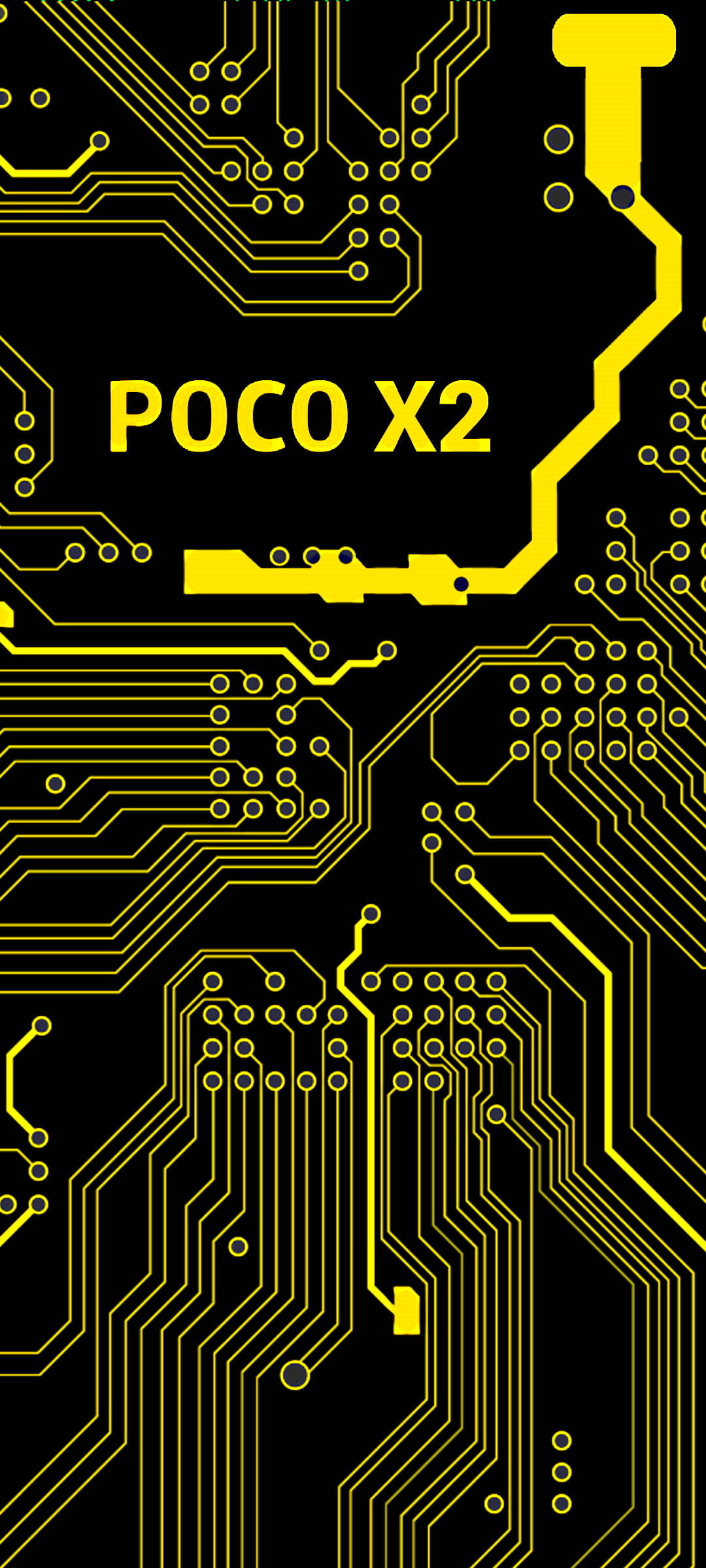 Poco X2 Smartphone yenye Muundo wa Kidhibiti Picha ya Ukuta