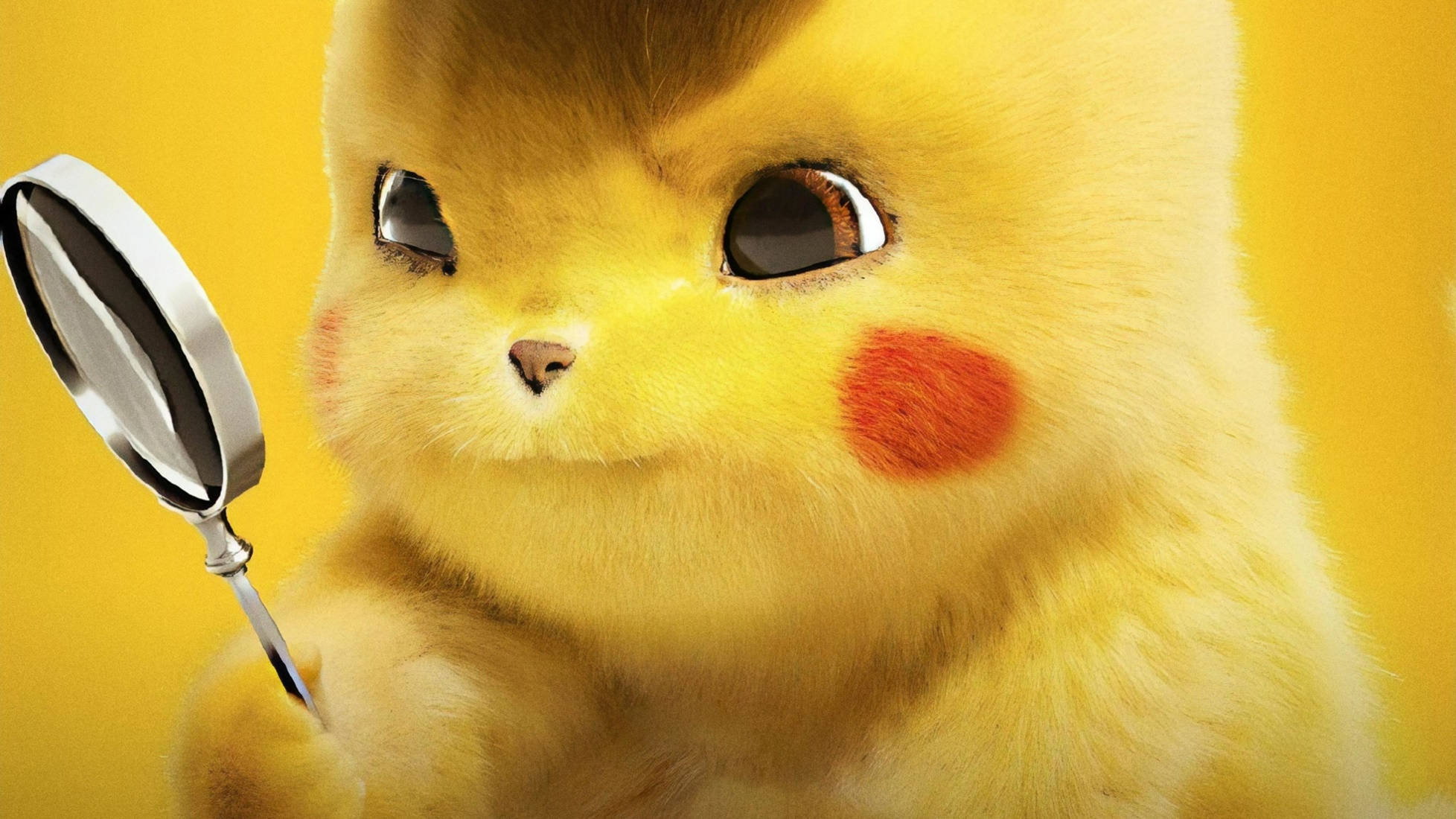 Pokemon Detective Pikachu Kioo cha Kukuza Picha ya Ukuta